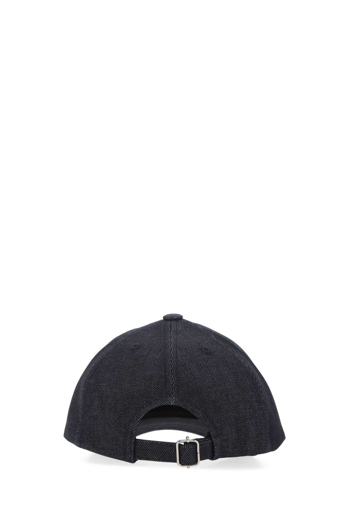 A.P.C. Men Denim Baseball Cap - JUSTLUXURY