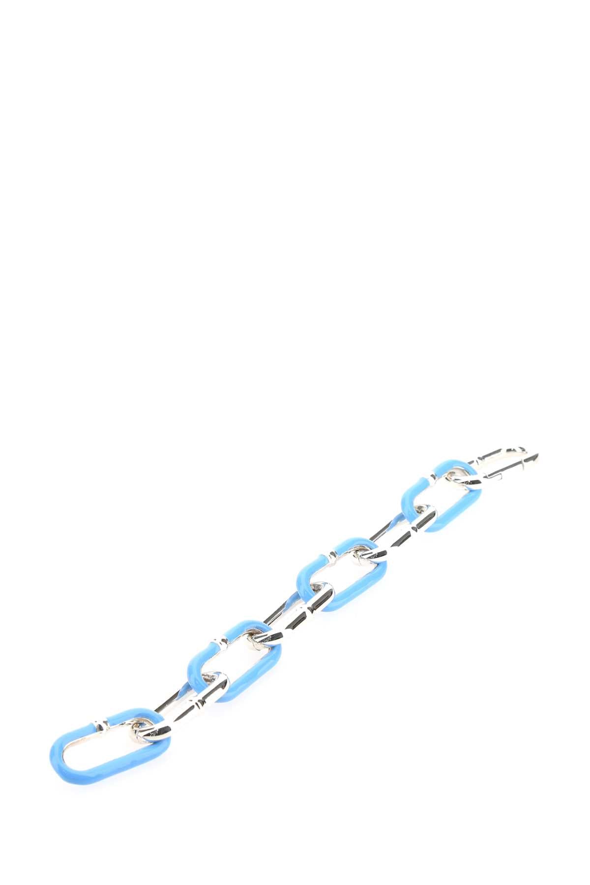 Bottega Veneta Women Two-Tone Silver Chain Bracelet - JUSTLUXURY