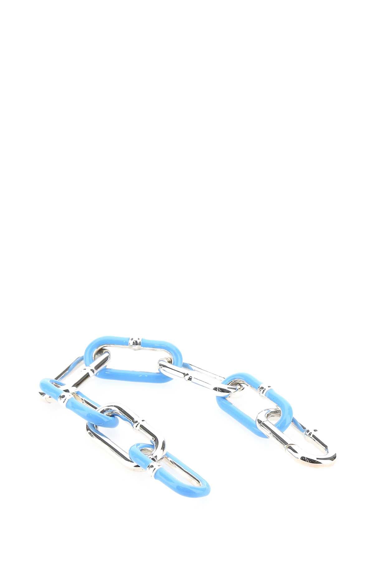 Bottega Veneta Women Two-Tone Silver Chain Bracelet - JUSTLUXURY