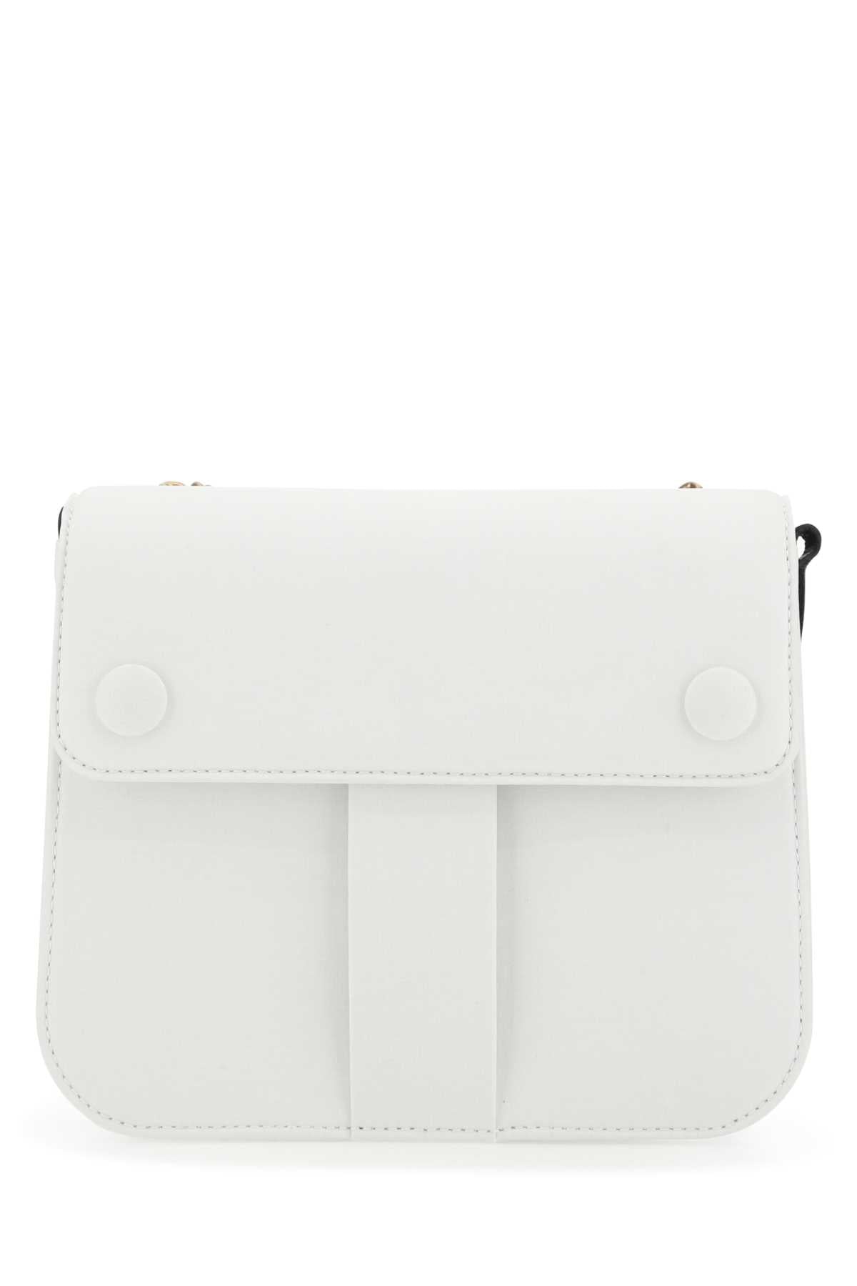 Maison Margiela Women Two-Tone Leather And Cotton New Lock Square Handbag - JUSTLUXURY