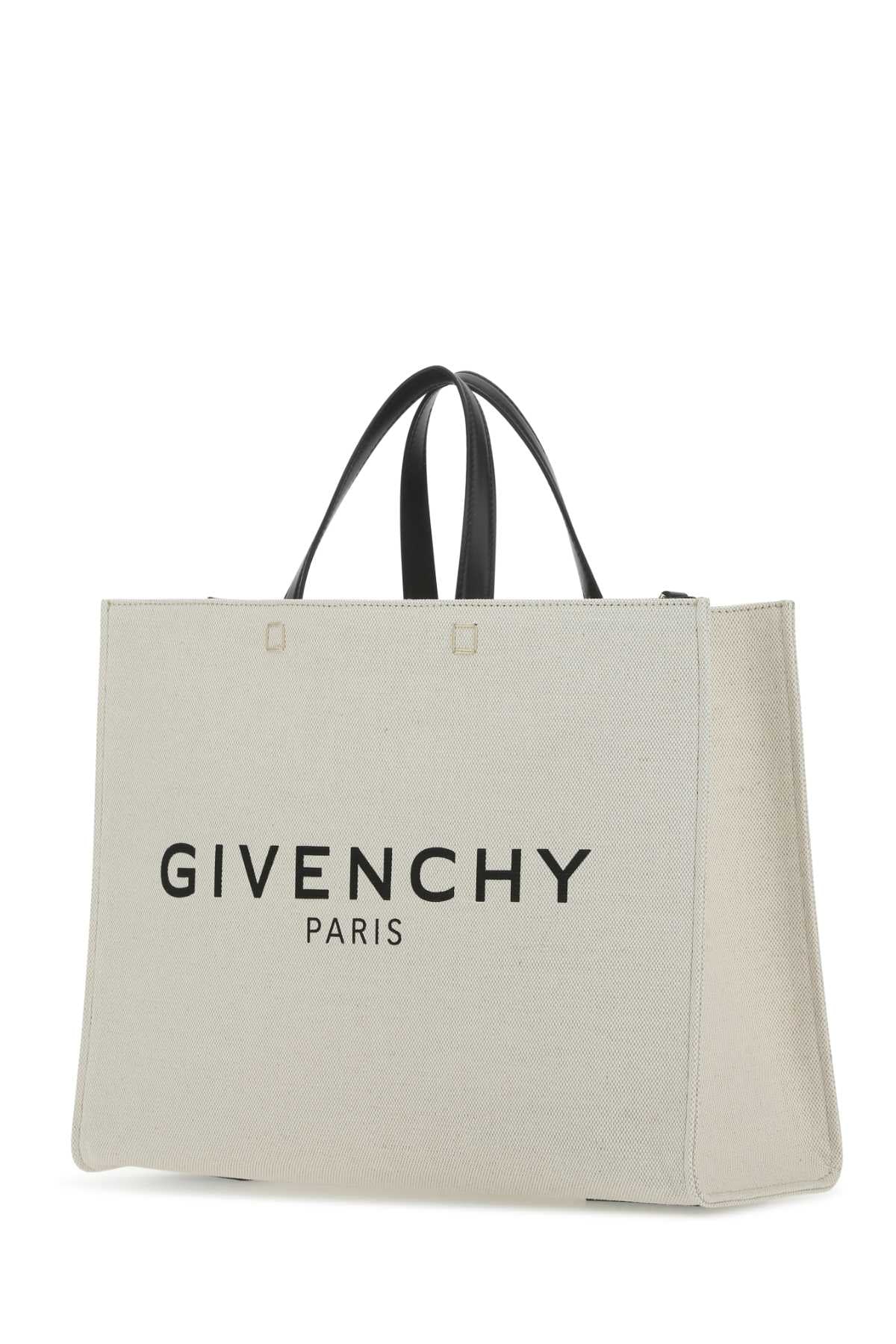 Givenchy Women Ivory Canvas Medium G Shopping Bag - JUSTLUXURY