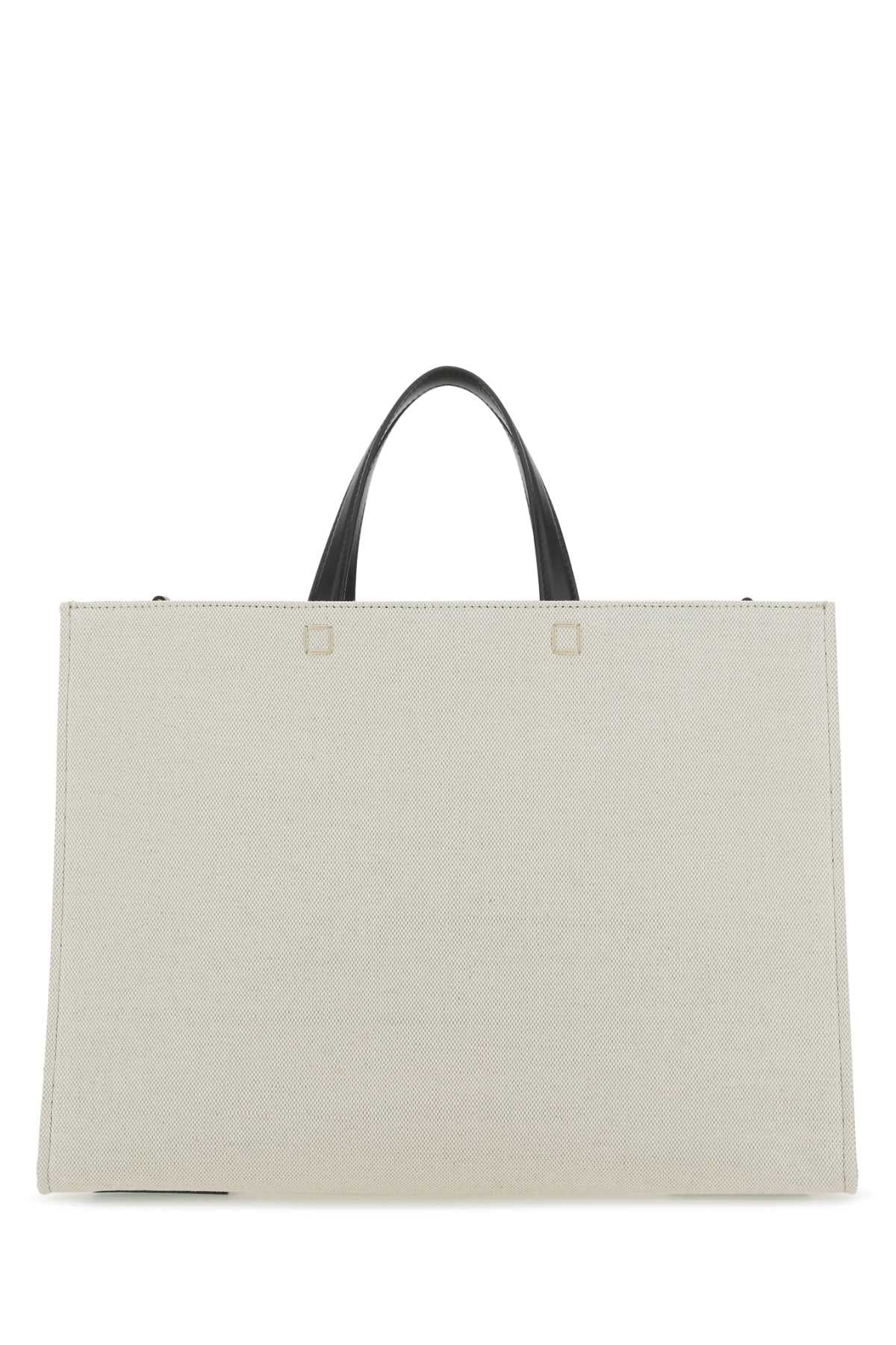 Givenchy Women Ivory Canvas Medium G Shopping Bag - JUSTLUXURY