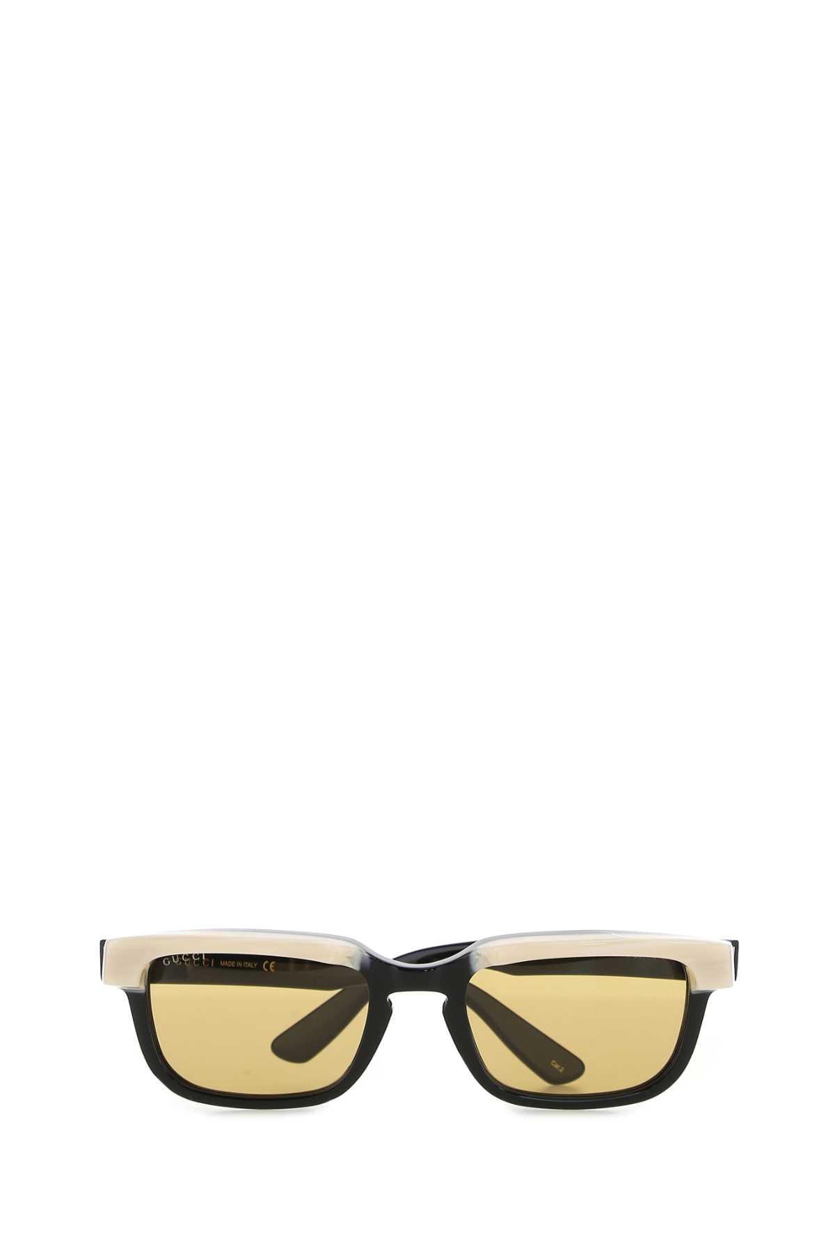 Gucci Men Black Acetate Sunglasses