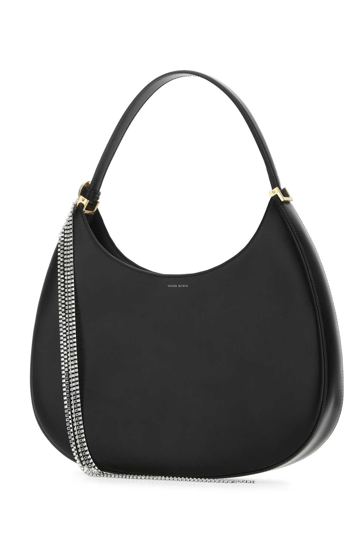Magda Butrym Women Black Leather Vesna Large Shoulder Bag - JUSTLUXURY