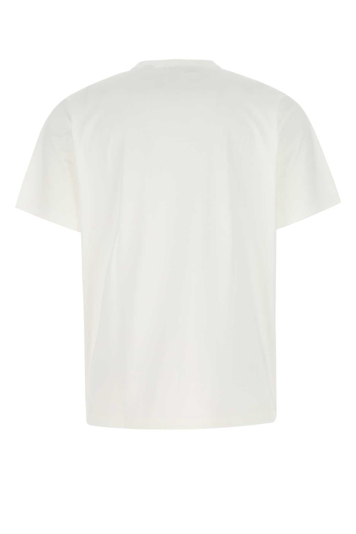 Burberry Men White Cotton T-Shirt - JUSTLUXURY