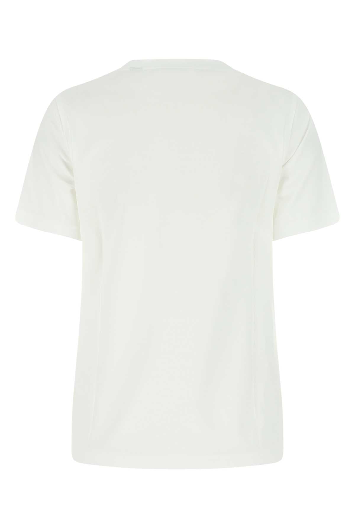 Burberry Women White Cotton T-Shirt - JUSTLUXURY