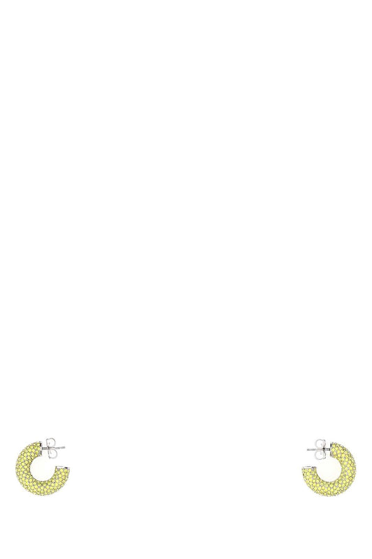 Amina Muaddi Women Embellished Metal Mini Cameron Earrings