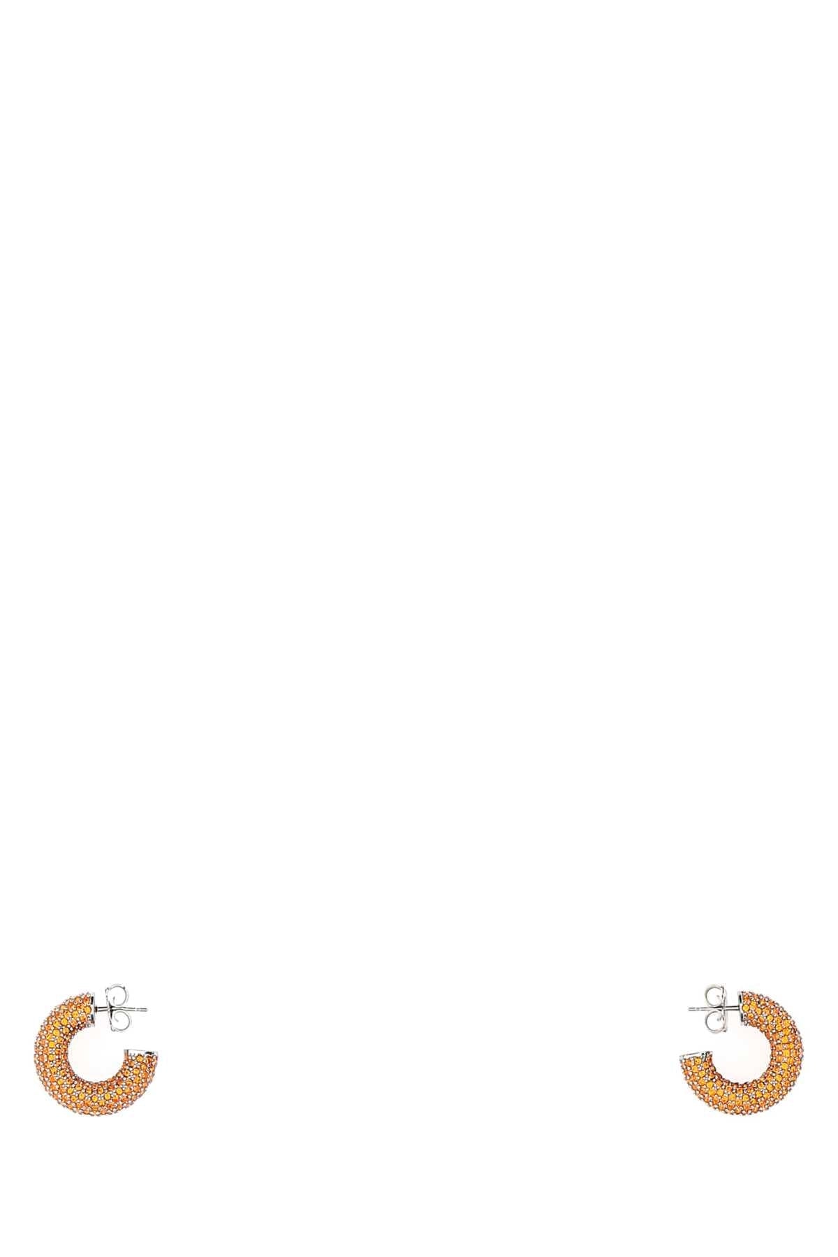 Amina Muaddi Women Embellished Metal Mini Cameron Earrings - JUSTLUXURY