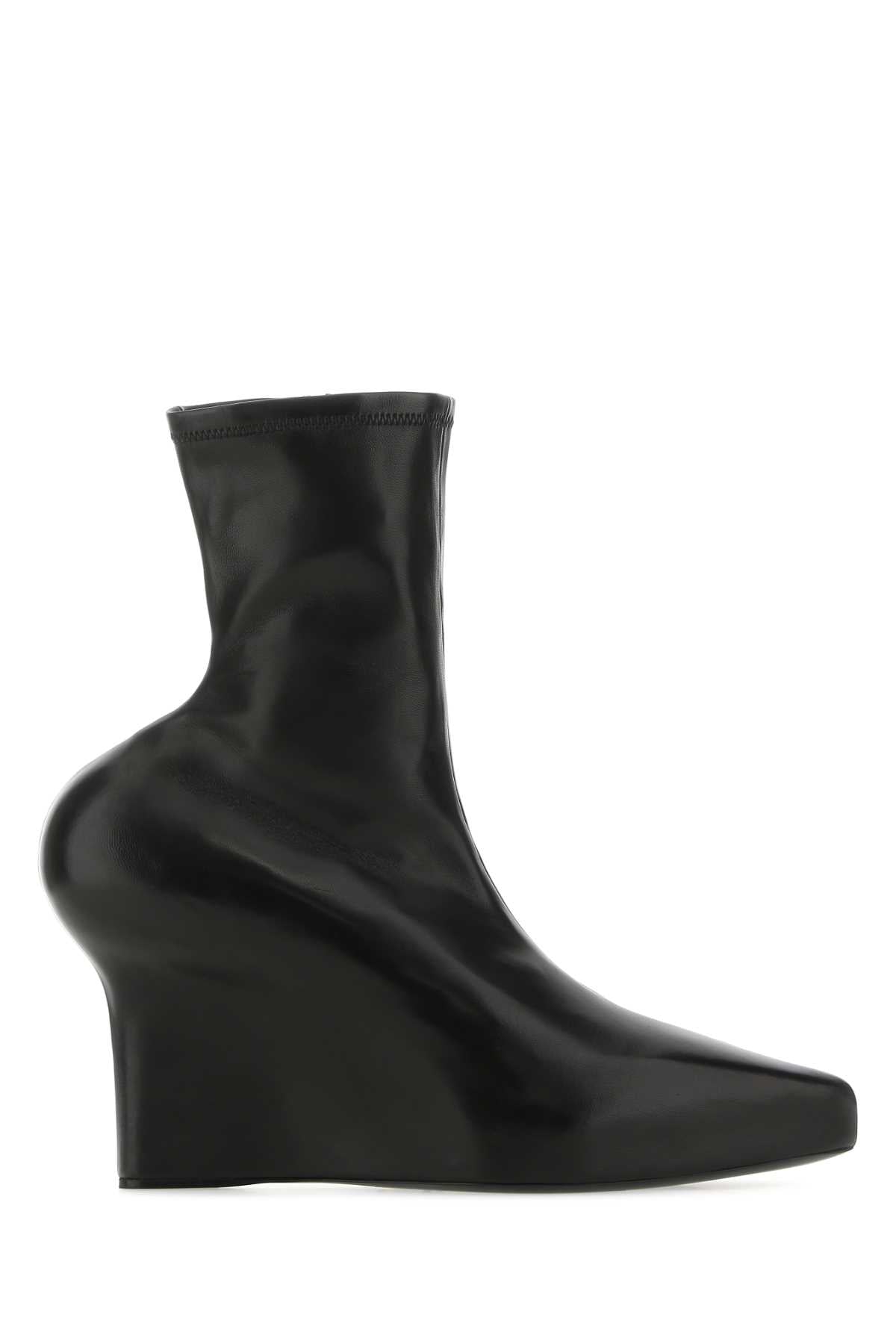 Givenchy Women Black Nappa Leather Ankle Boots - JUSTLUXURY