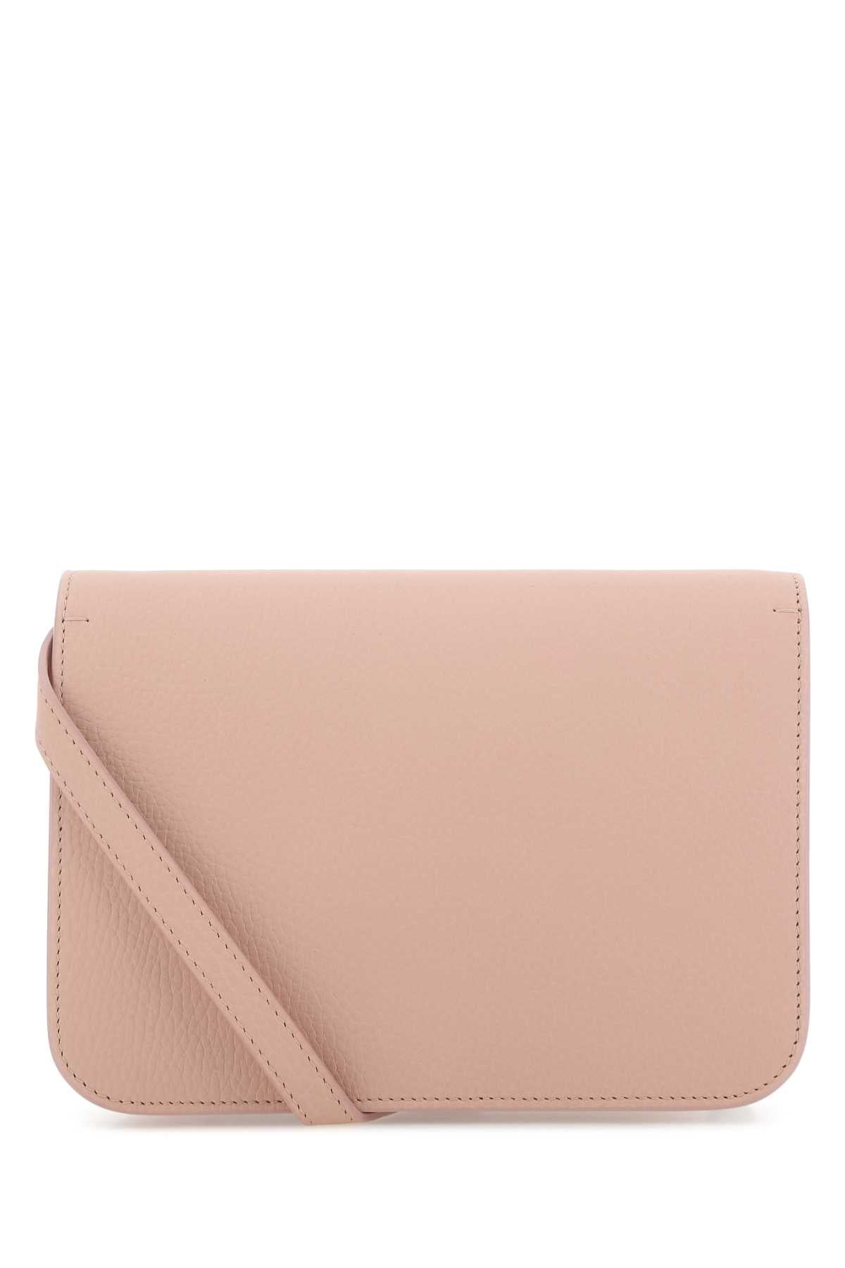 Burberry Women Pink Leather Small Tb Crossbody Bag - JUSTLUXURY