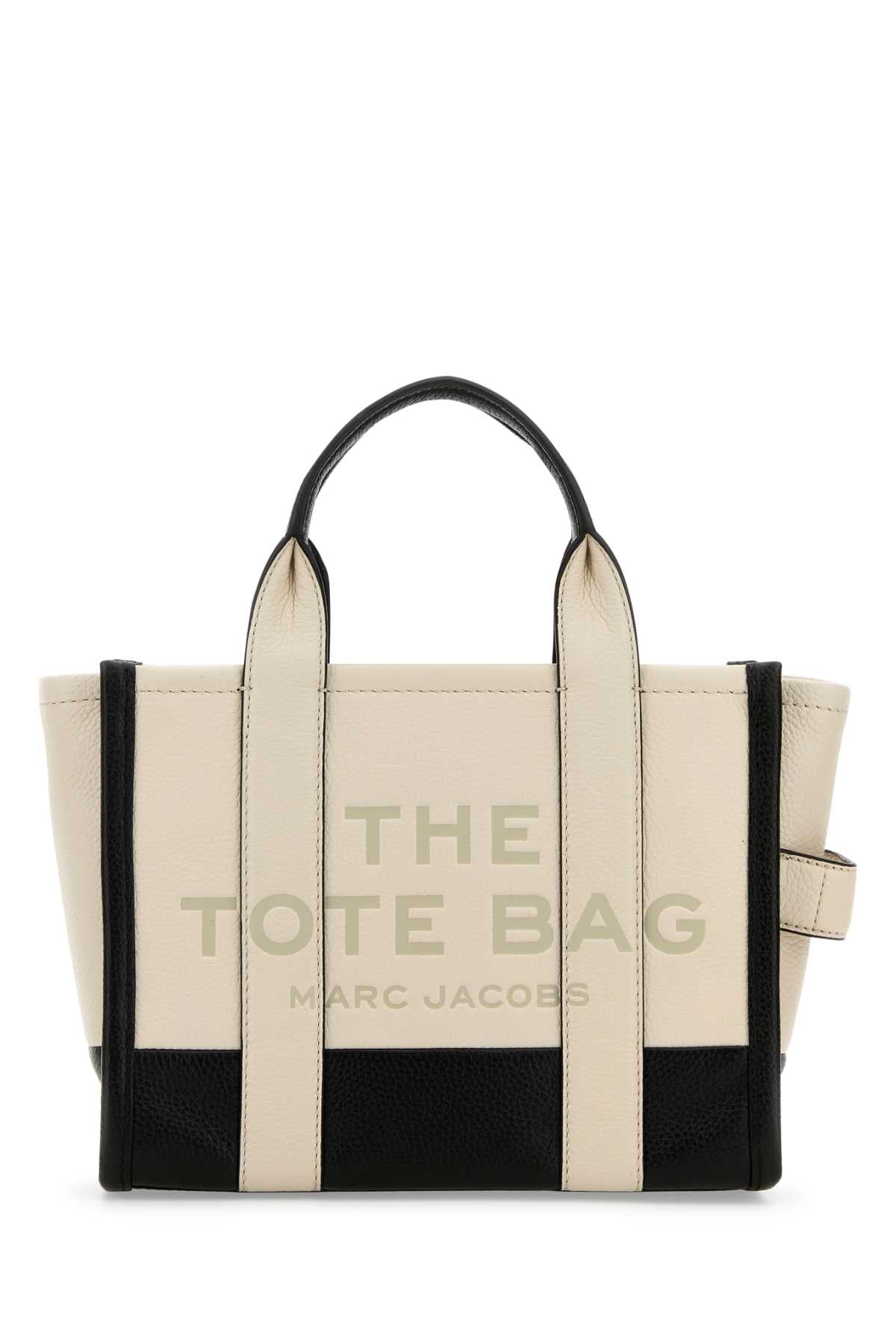 Marc Jacobs Women Two-Tone Leather Small The Tote Bag Handbag