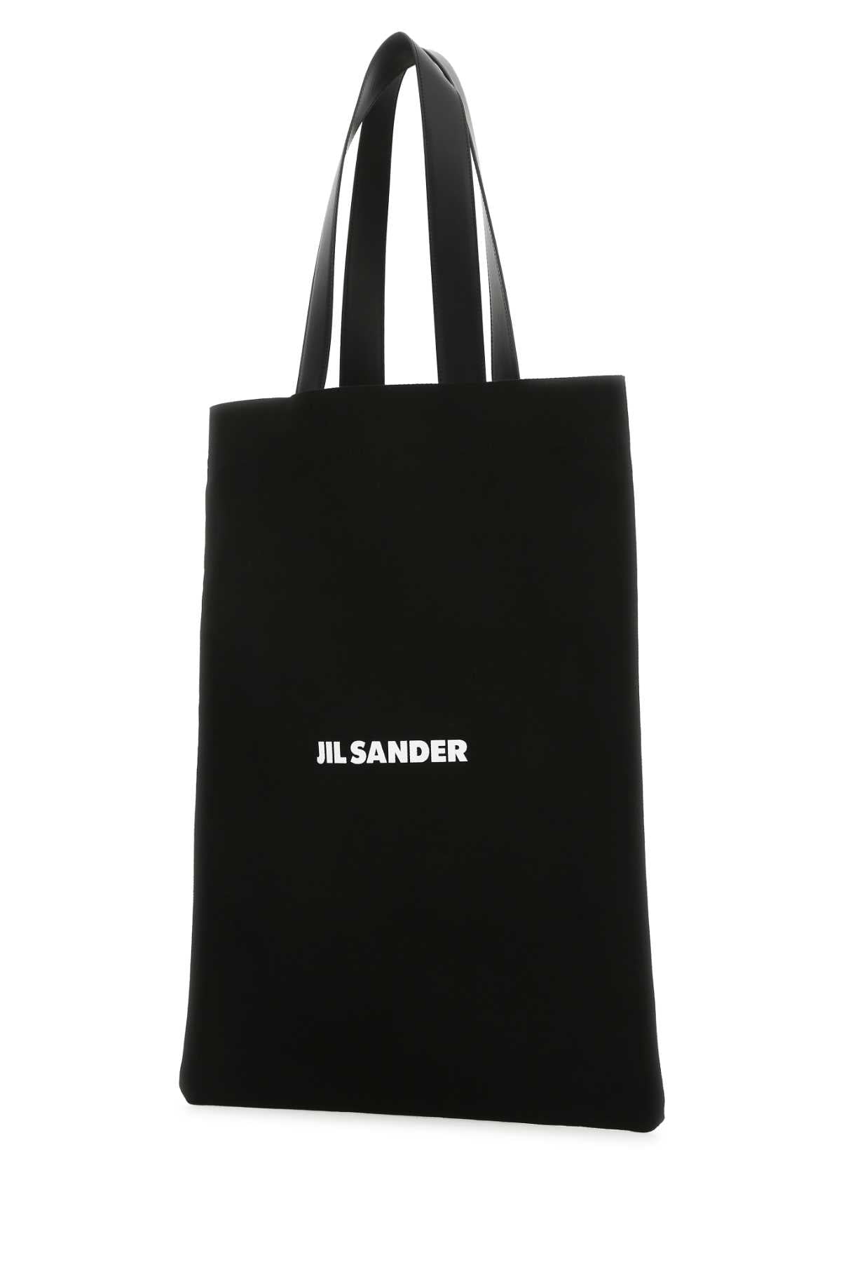 Jil Sander Women Black Canvas Shopping Bag - JUSTLUXURY