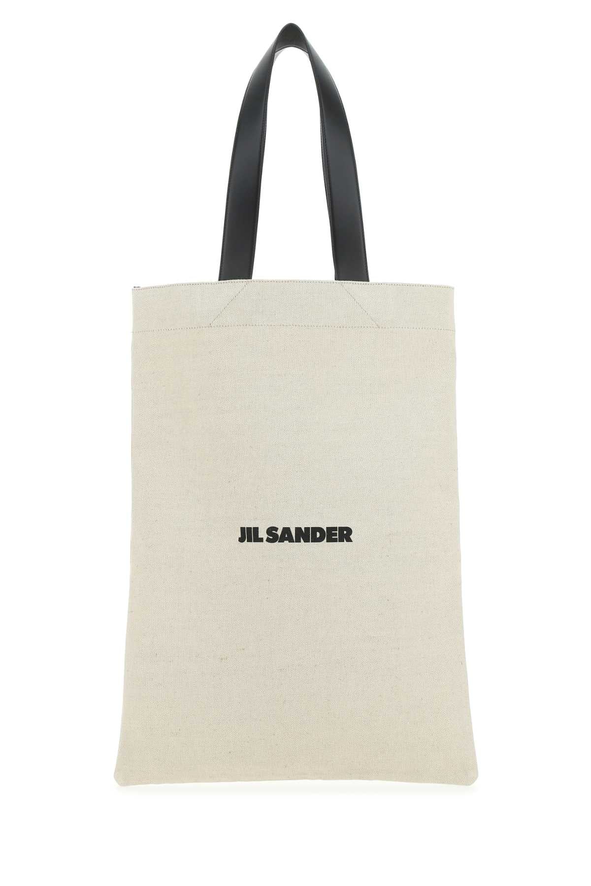 Jil Sander Women Sand Canvas Shopping Bag - JUSTLUXURY