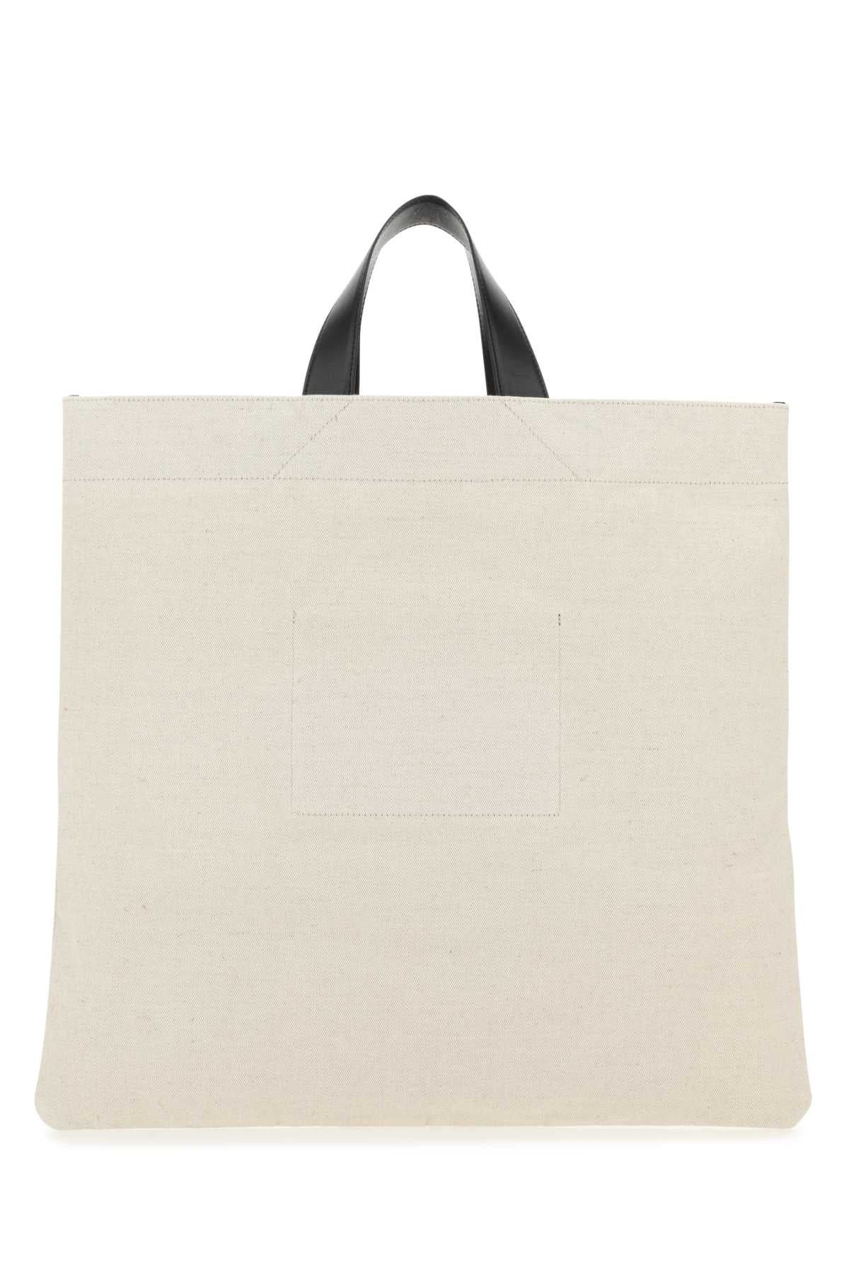 Jil Sander Women Sand Canvas Shopping Bag - JUSTLUXURY