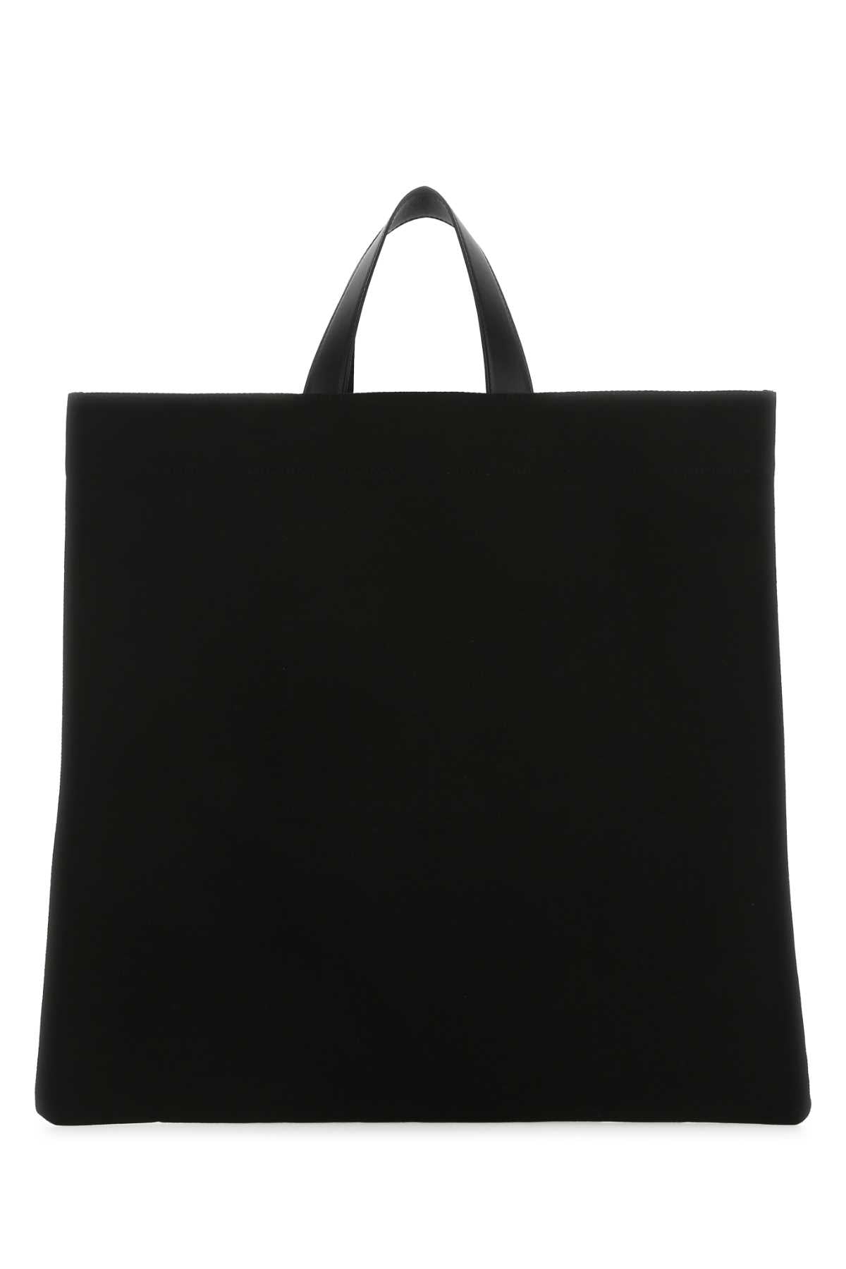 Jil Sander Women Black Canvas Shopping Bag - JUSTLUXURY