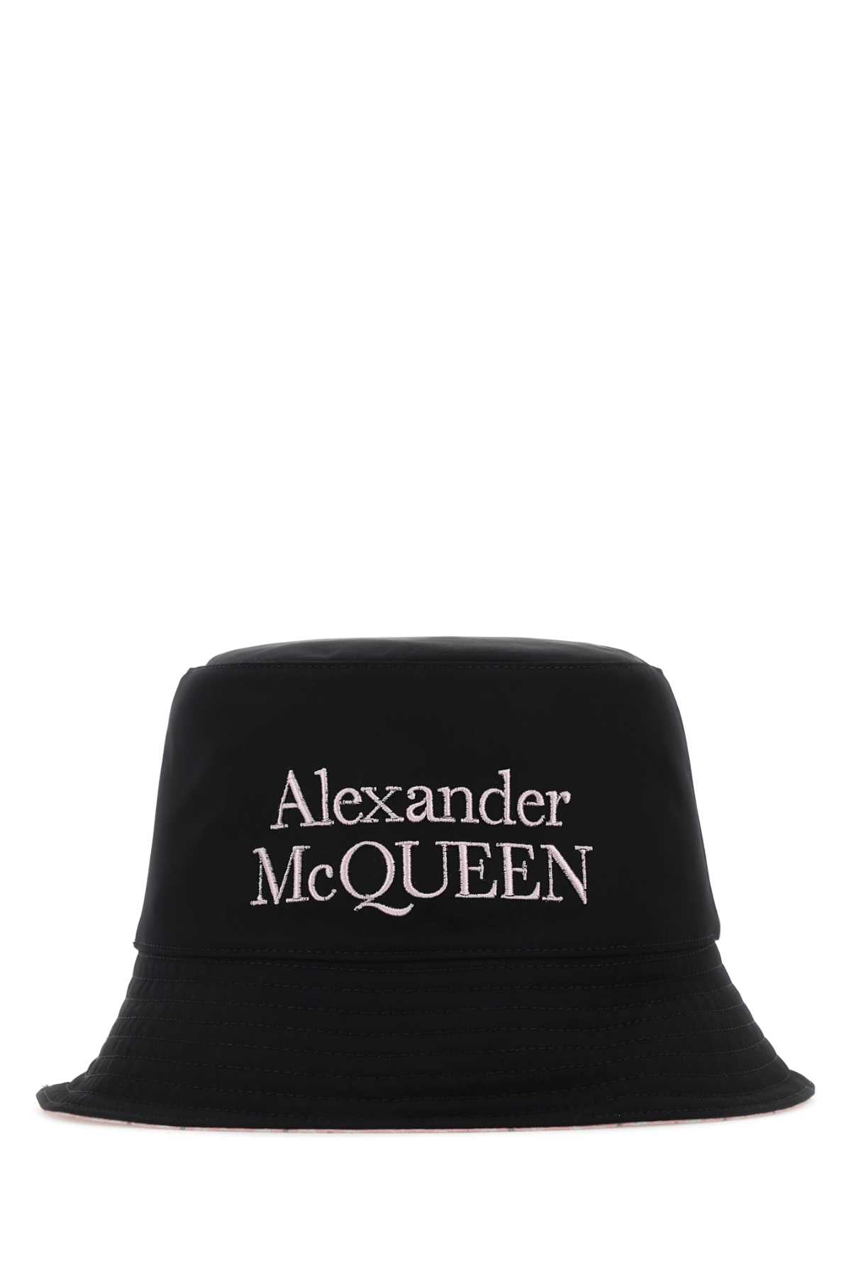 Alexander Mcqueen Men Black Nylon Reversible Hat - JUSTLUXURY