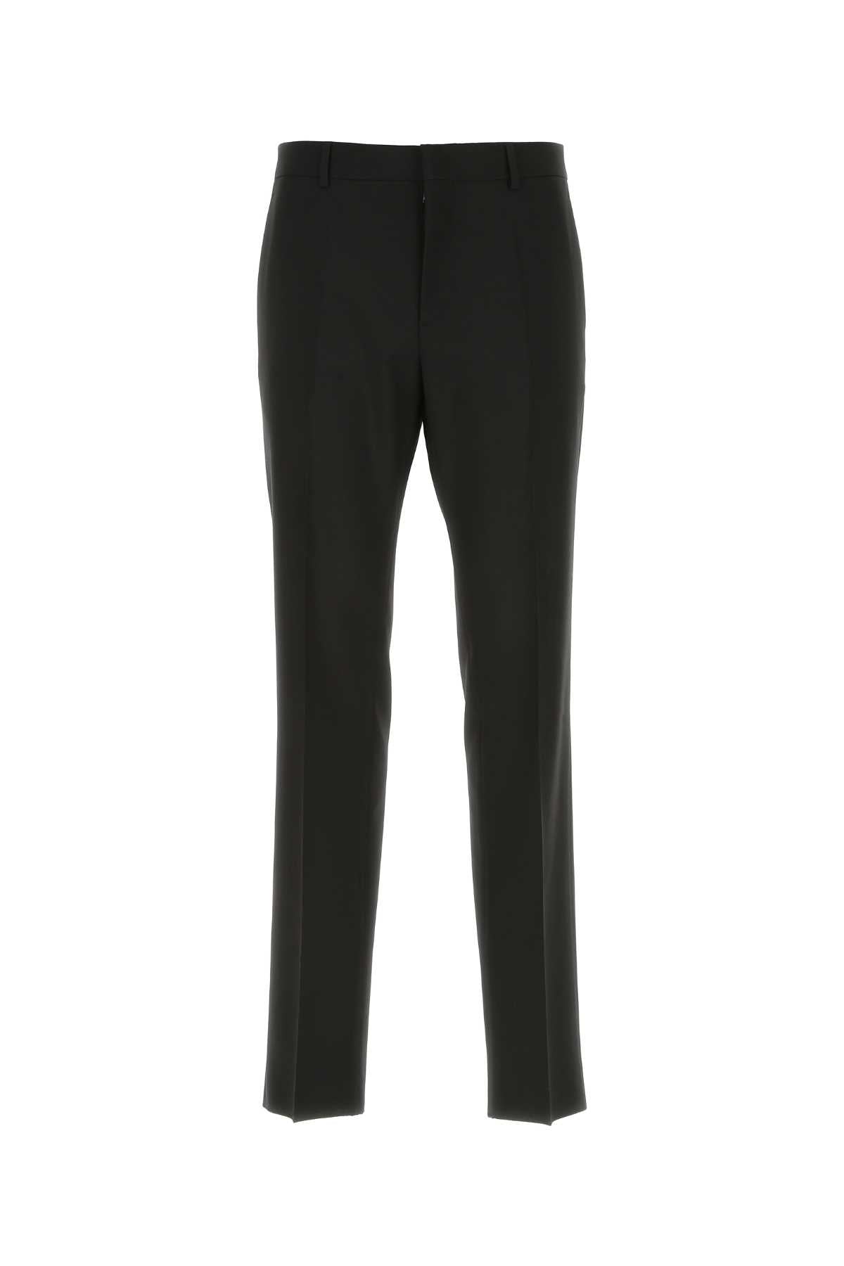 Valentino Garavani Men Black Wool Pant