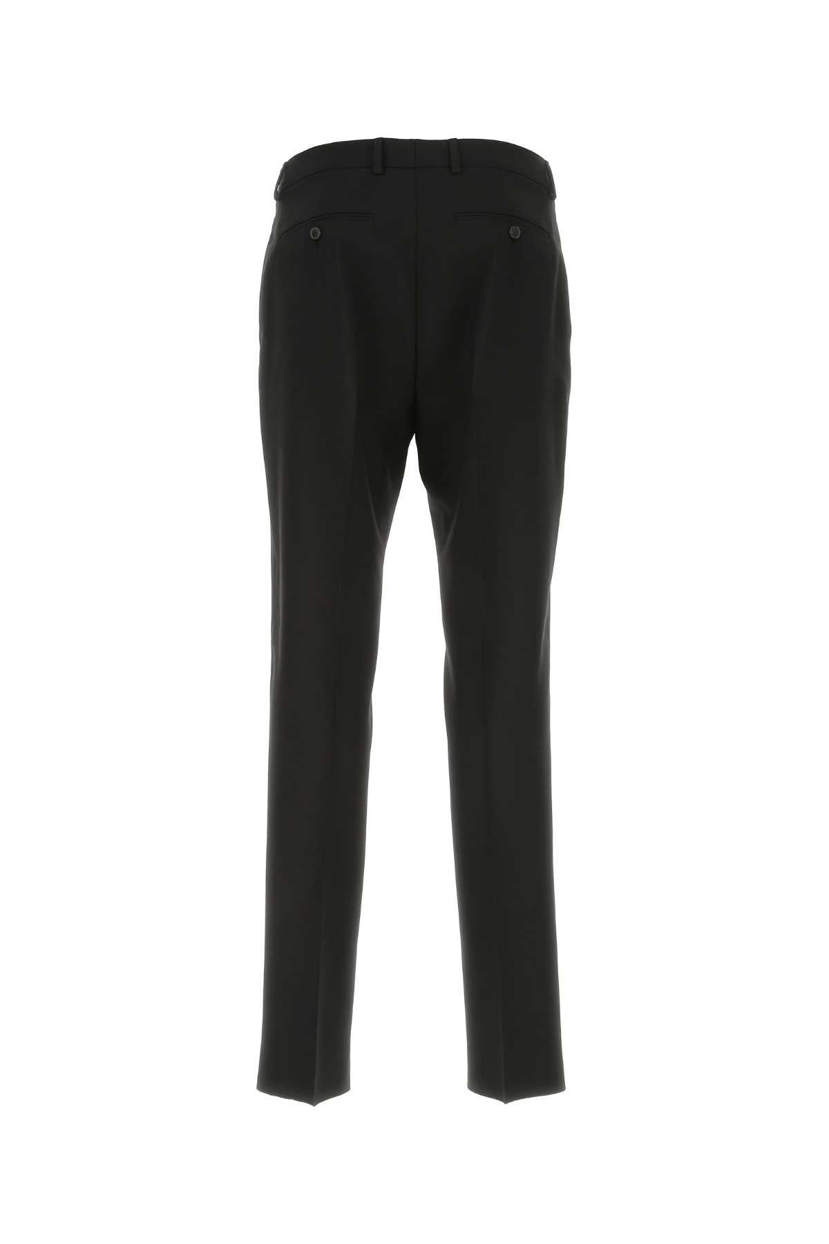 Valentino Garavani Men Black Wool Pant