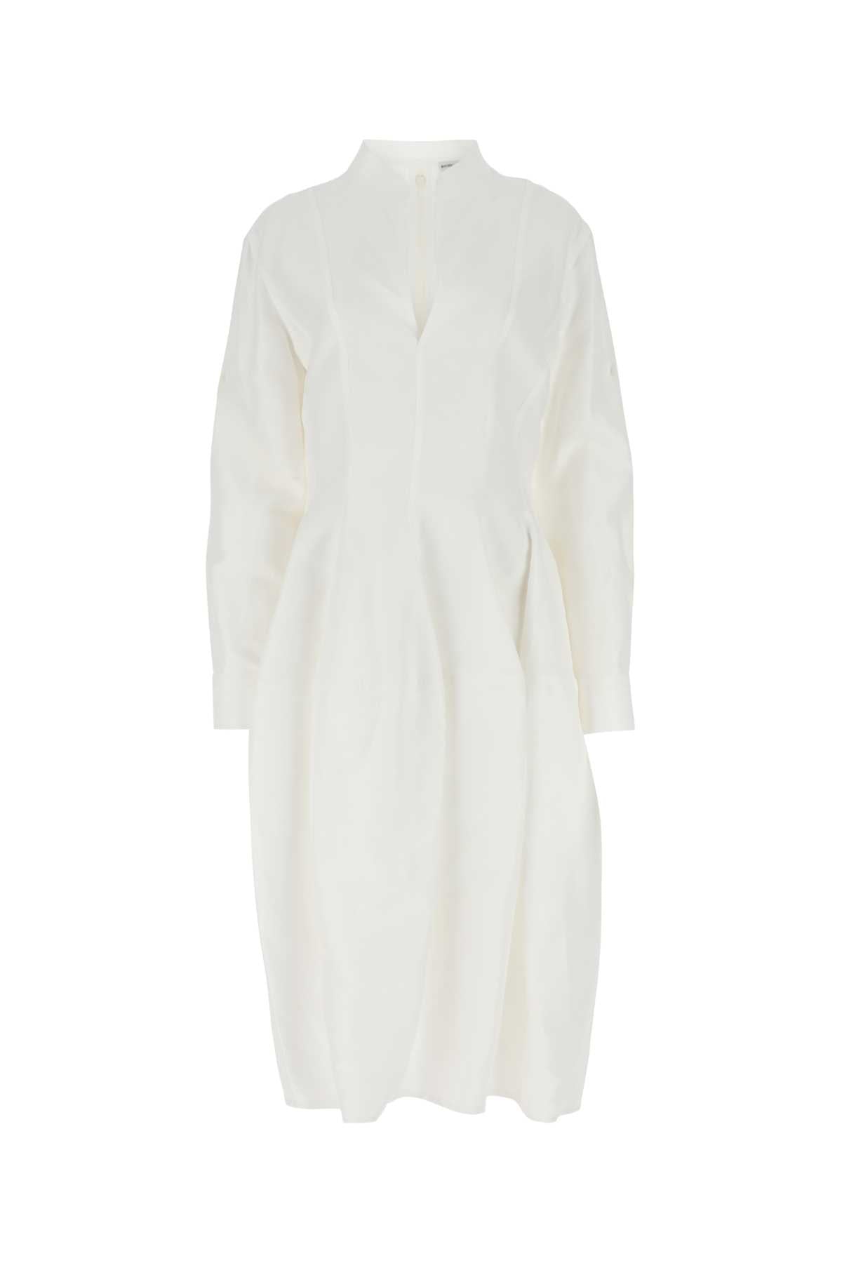 Bottega Veneta Women White Viscose Blend Dress - JUSTLUXURY