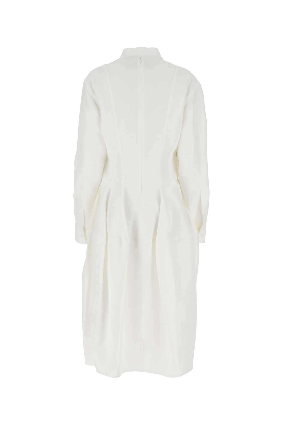 Bottega Veneta Women White Viscose Blend Dress - JUSTLUXURY