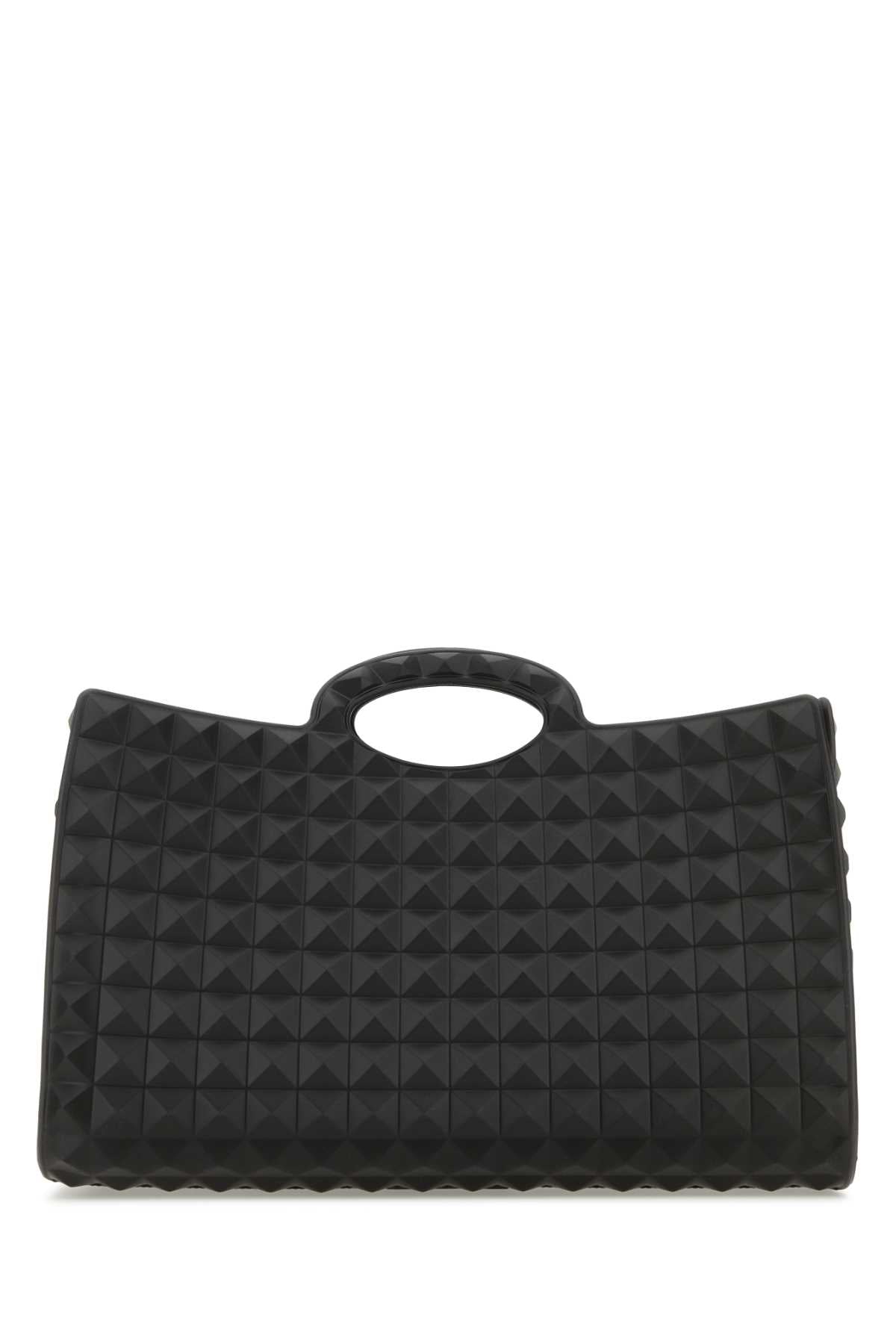Valentino Garavani Men Black Rubber Le Troisiã¨Me Shopping Bag