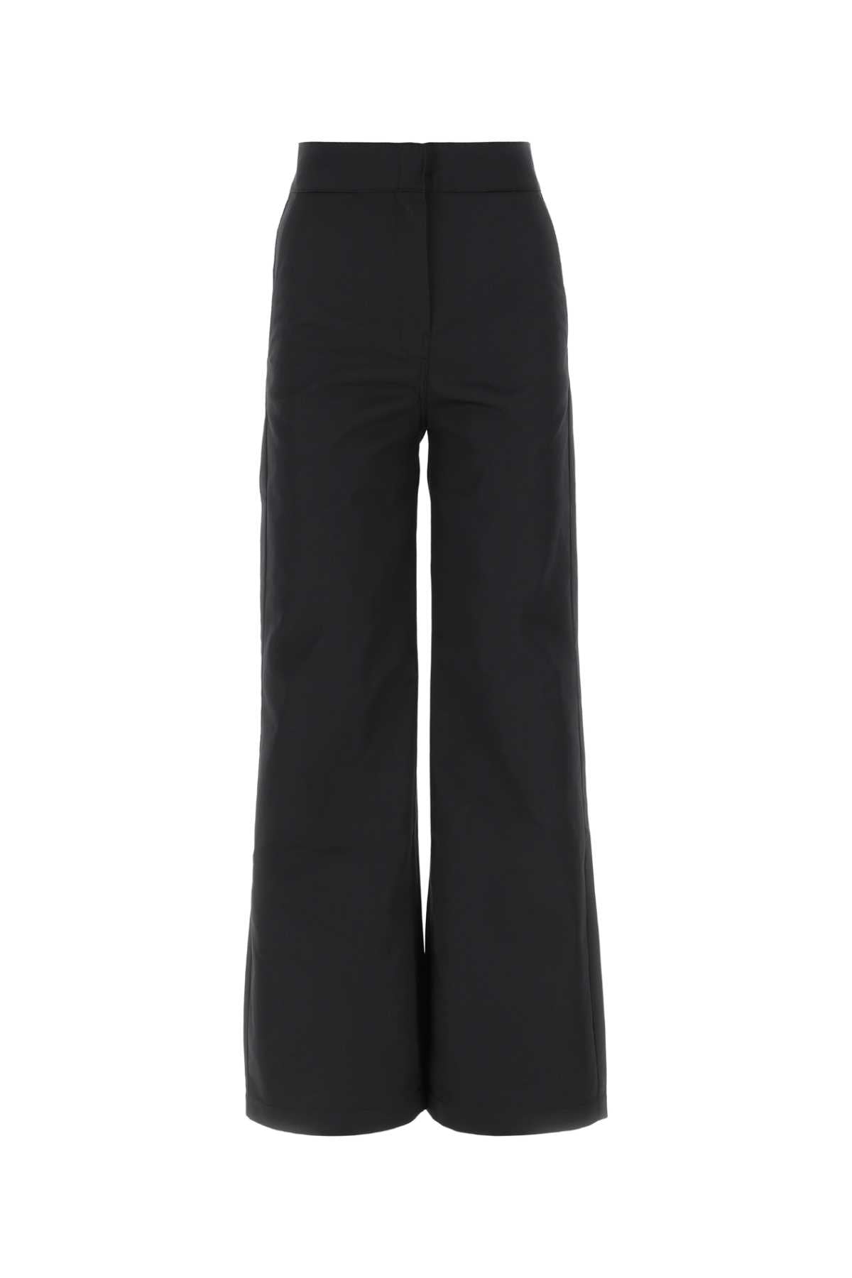 Palm Angels Women Black Polyester Blend Pant - JUSTLUXURY