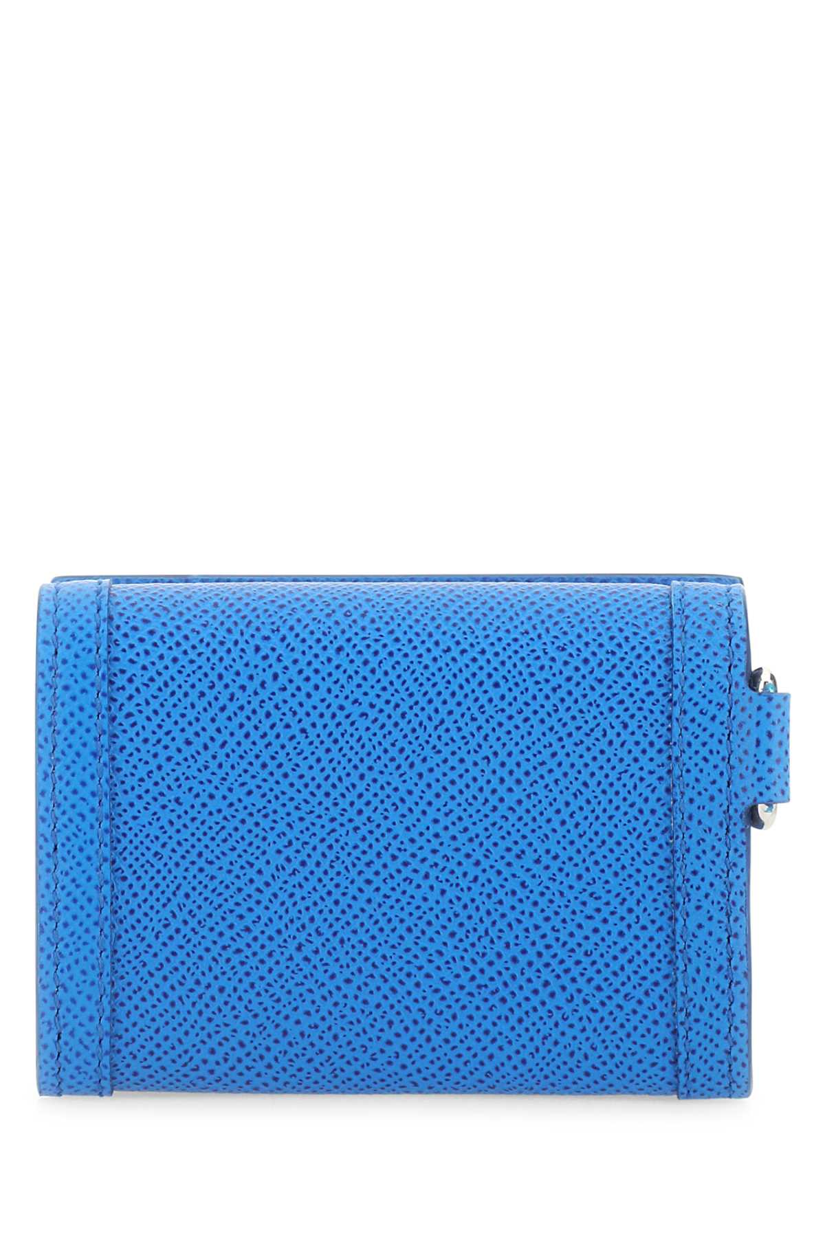 Burberry Men Turquoise Leather Card Holder - JUSTLUXURY