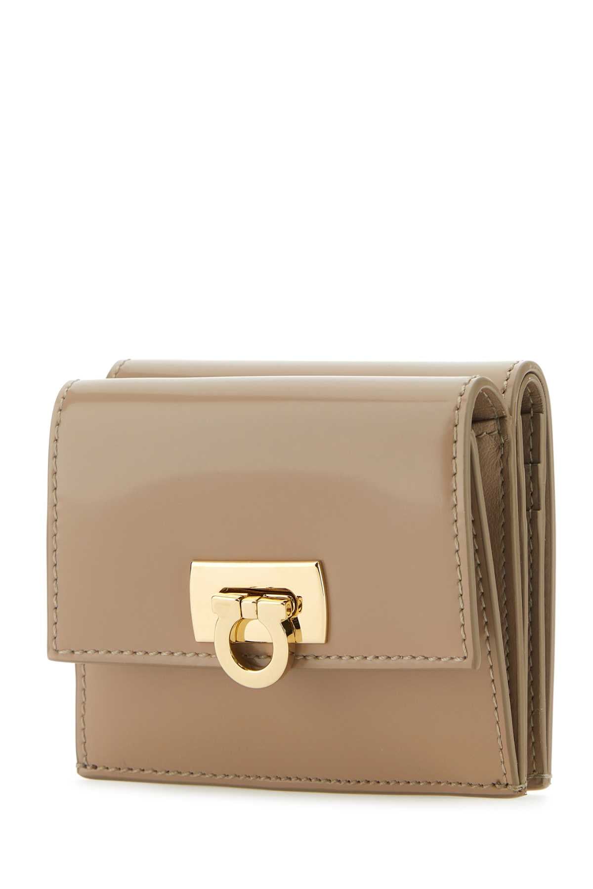Salvatore Ferragamo Women Beige Leather Wallet - JUSTLUXURY