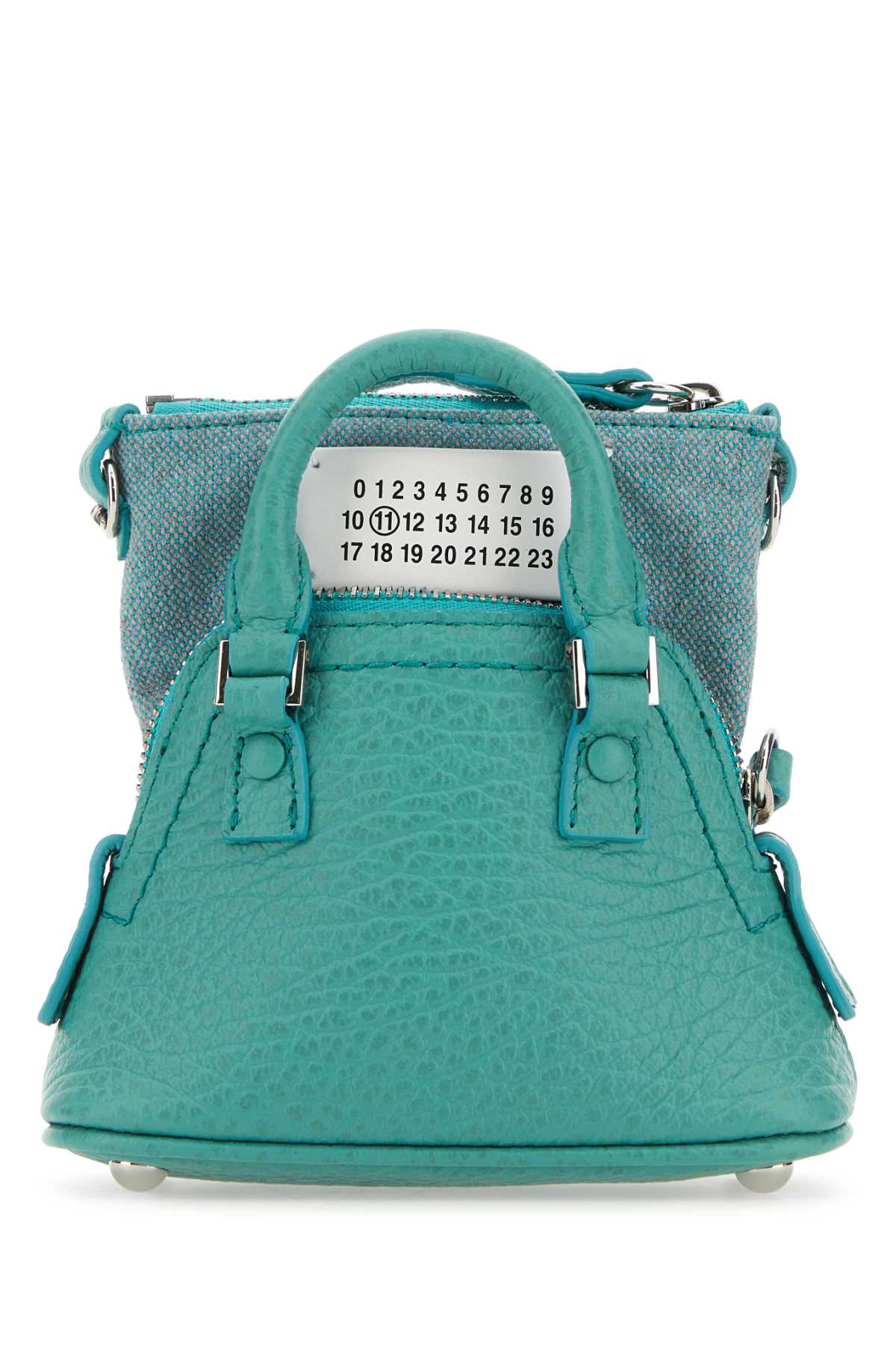 Maison Margiela Women Sea Green Leather And Fabric 5Ac Classique Baby Handbag - JUSTLUXURY