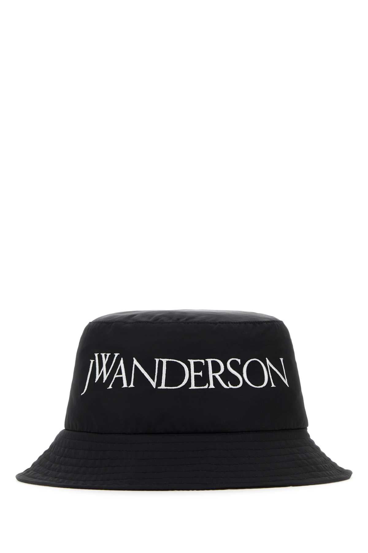 Jw Anderson Unisex Black Nylon Blend Bucket Hat - JUSTLUXURY