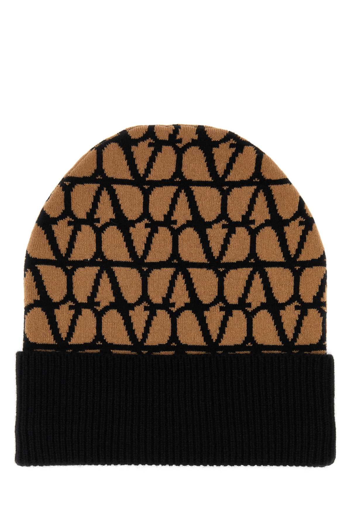 Valentino Garavani Women Printed Cashmere Beanie Hat