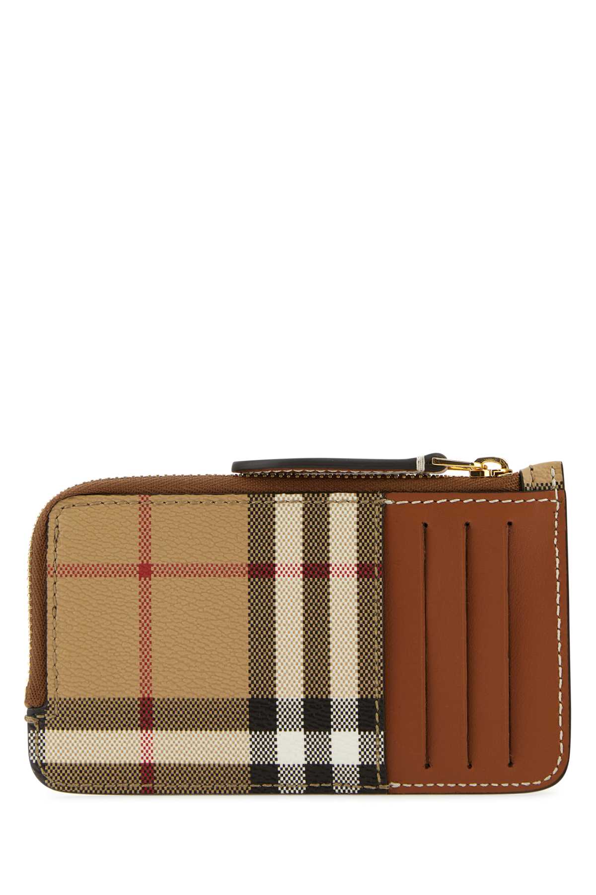 Burberry Women Printed Canvas Card Holder - JUSTLUXURY