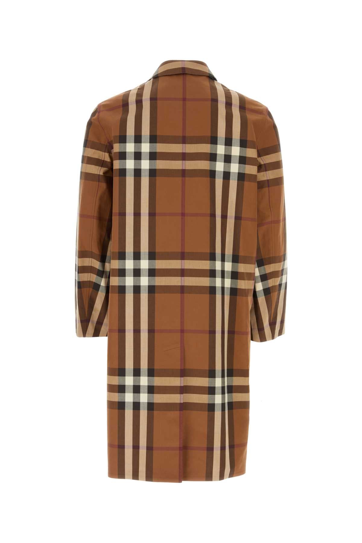 Burberry Men Embroidered Cotton Eversible Overcoat - JUSTLUXURY