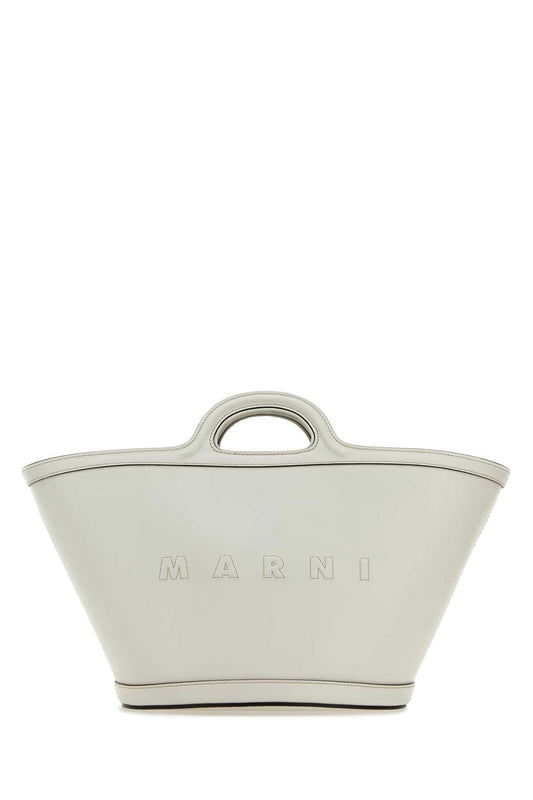 Marni Women White Leather Small Tropicalia Handbag