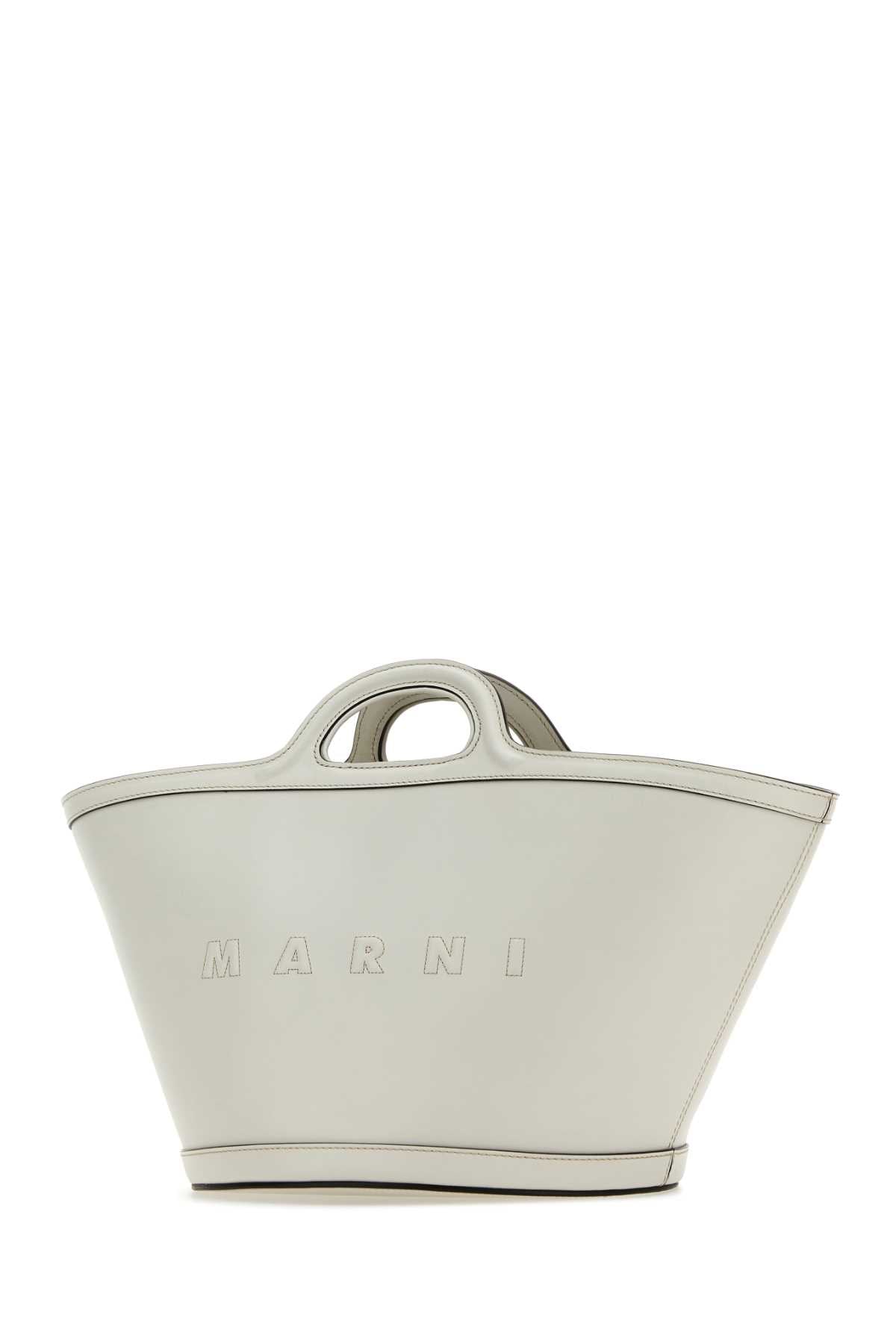 Marni Women White Leather Small Tropicalia Handbag - JUSTLUXURY