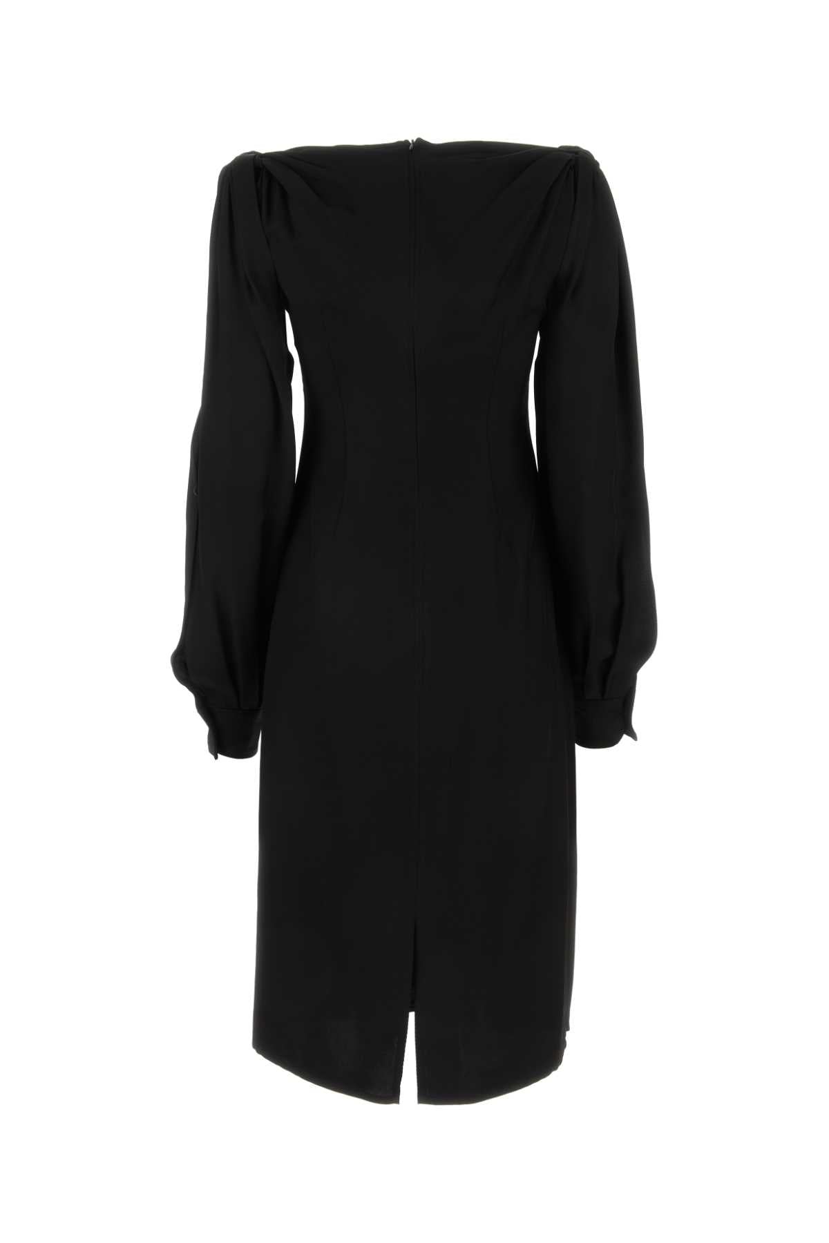 Bottega Veneta Women Black Viscose Dress - JUSTLUXURY