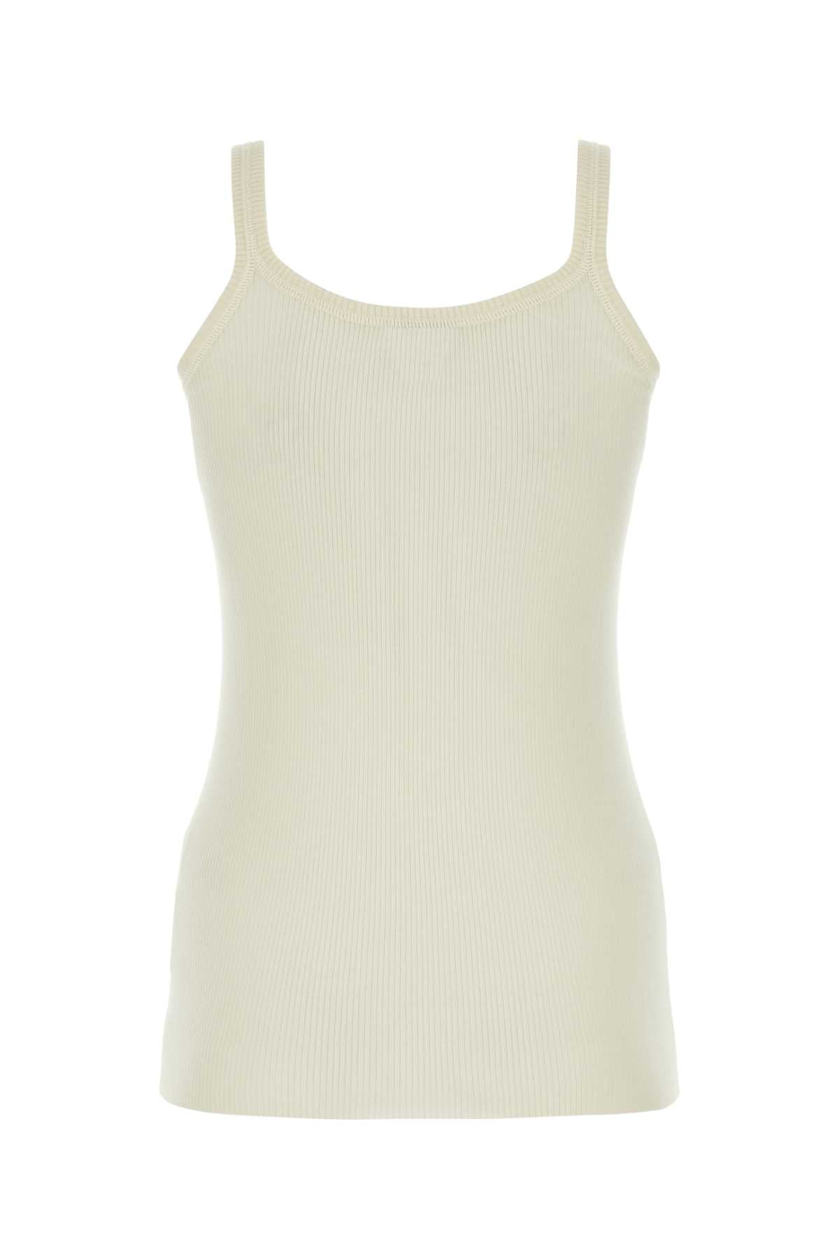 Bottega Veneta Women Ivory Wool Tank Top - JUSTLUXURY