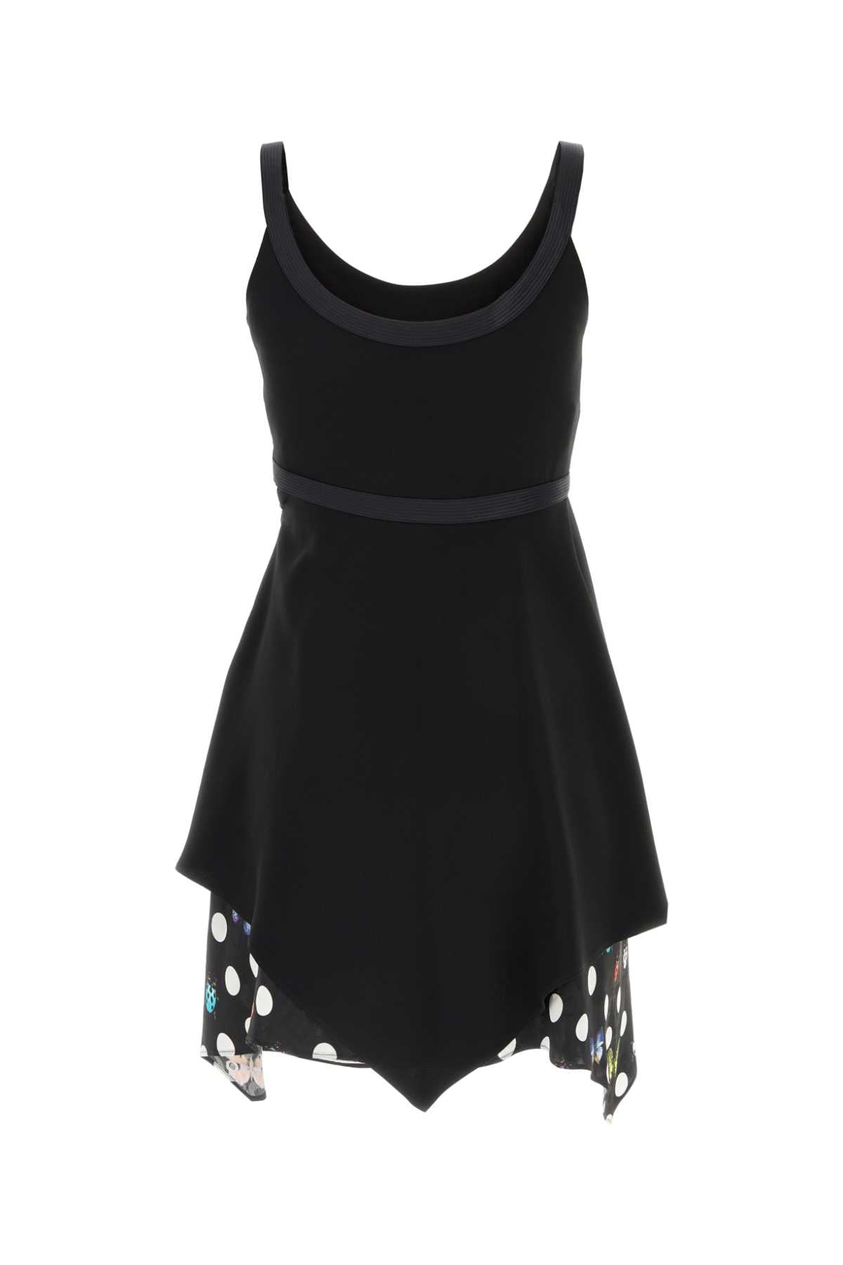 Versace Women Black Acetate Blend Mini Dress - JUSTLUXURY