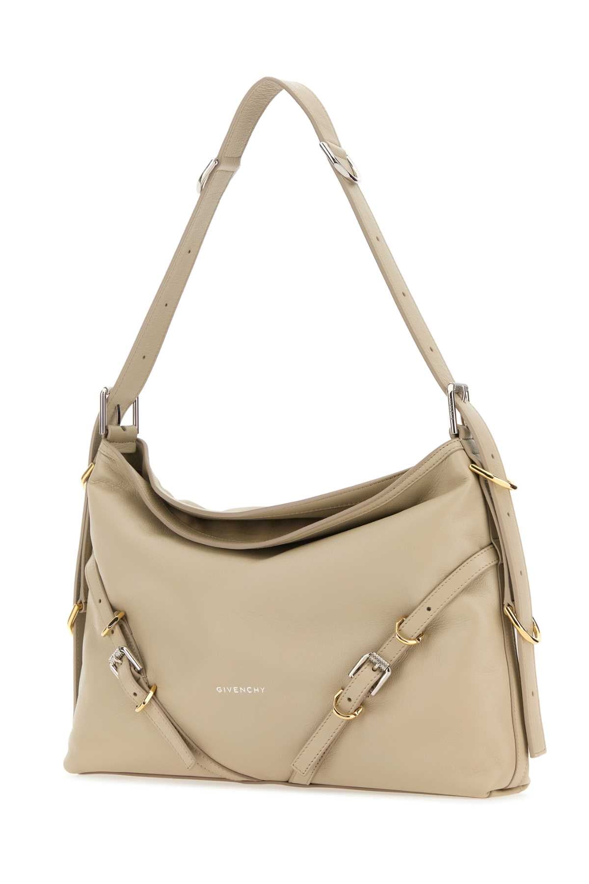 Givenchy Women Sand Leather Medium Voyou Shoulder Bag
