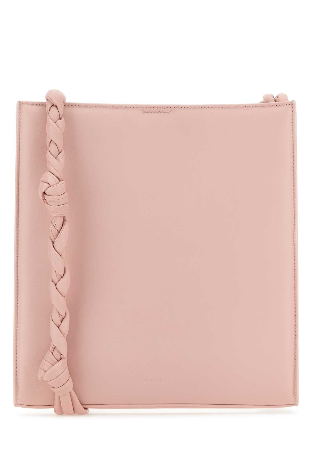 Jil Sander Women Pink Leather Tangle Shoulder Bag - JUSTLUXURY