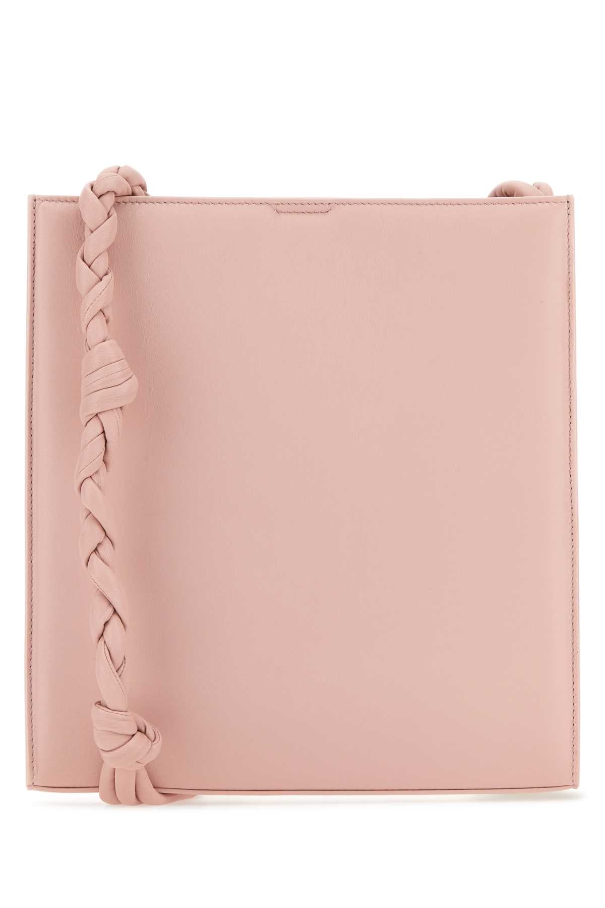 Jil Sander Women Pink Leather Tangle Shoulder Bag - JUSTLUXURY