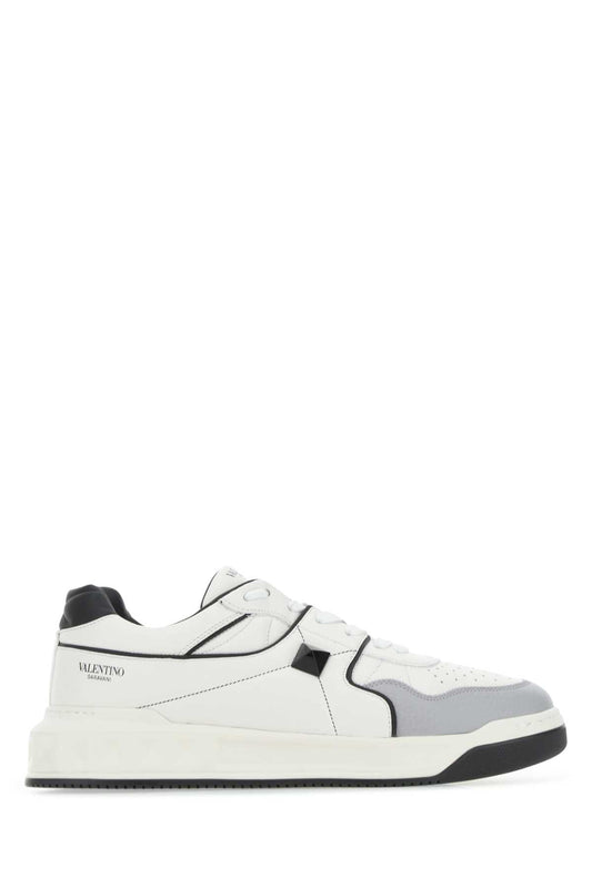 Valentino Garavani Men Multicolor Nappa Leather One Stud Sneakers