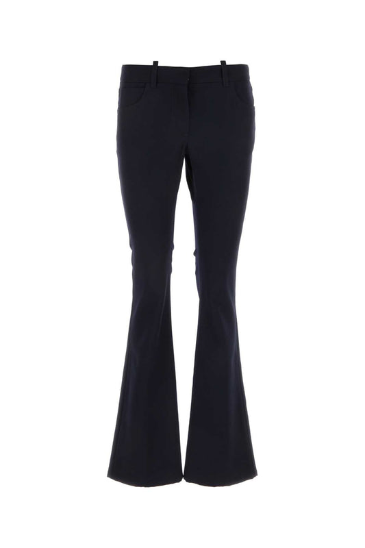 Off White Women Midnight Blue Wool Pant
