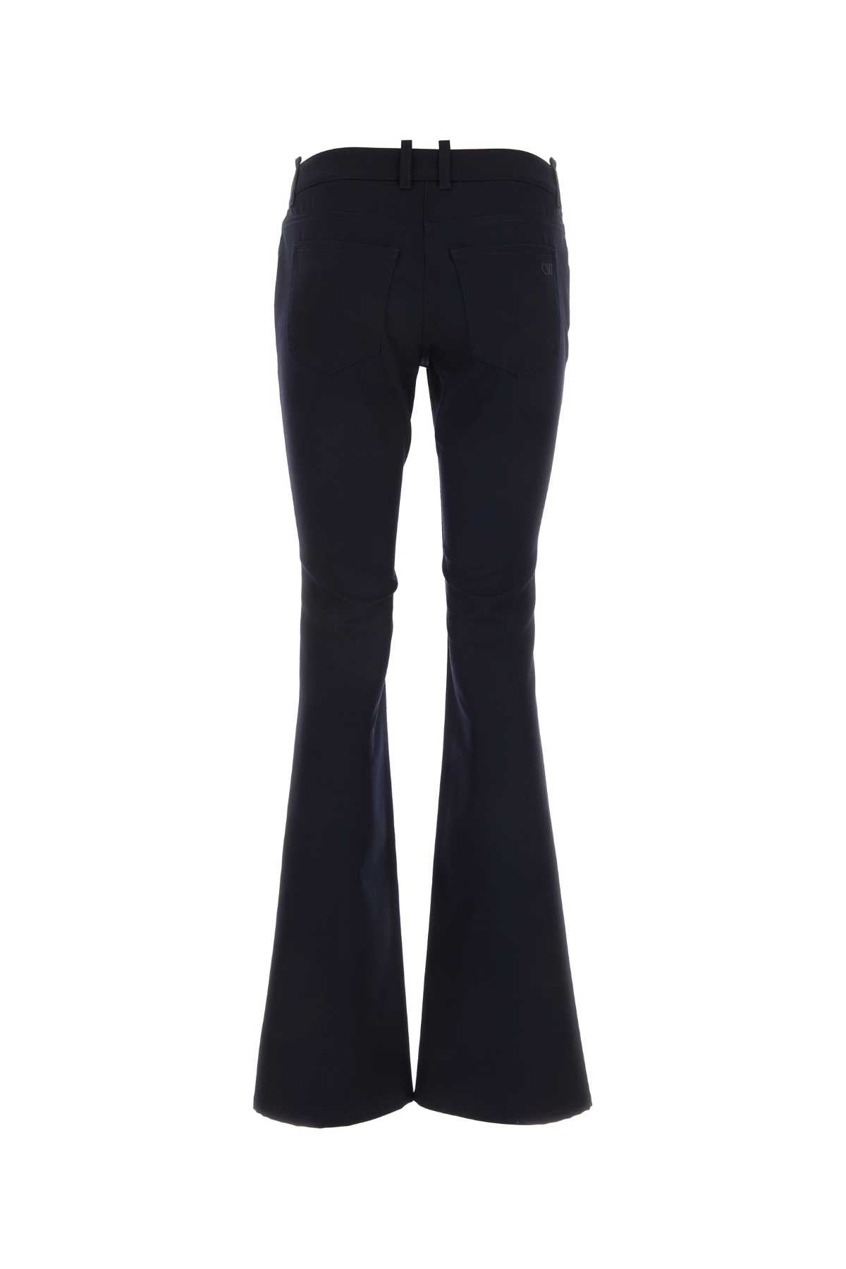 Off White Women Midnight Blue Wool Pant