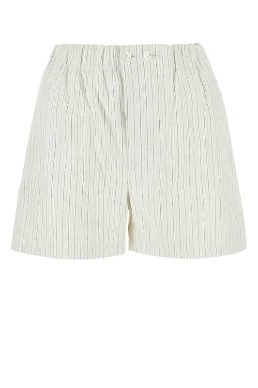 Bottega Veneta Women Printed Leather Shorts