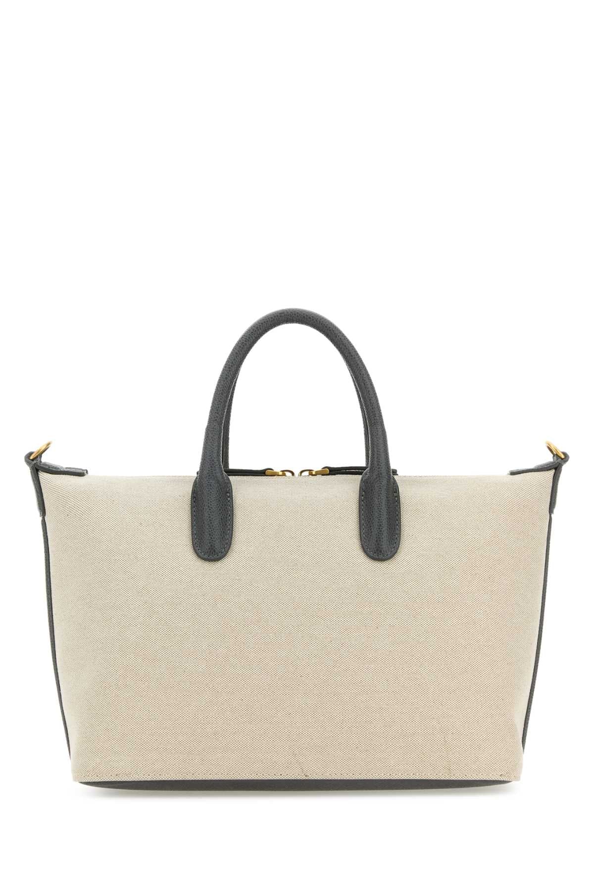 Thom Browne Women Sand Canvas Duffle Small Handbag
