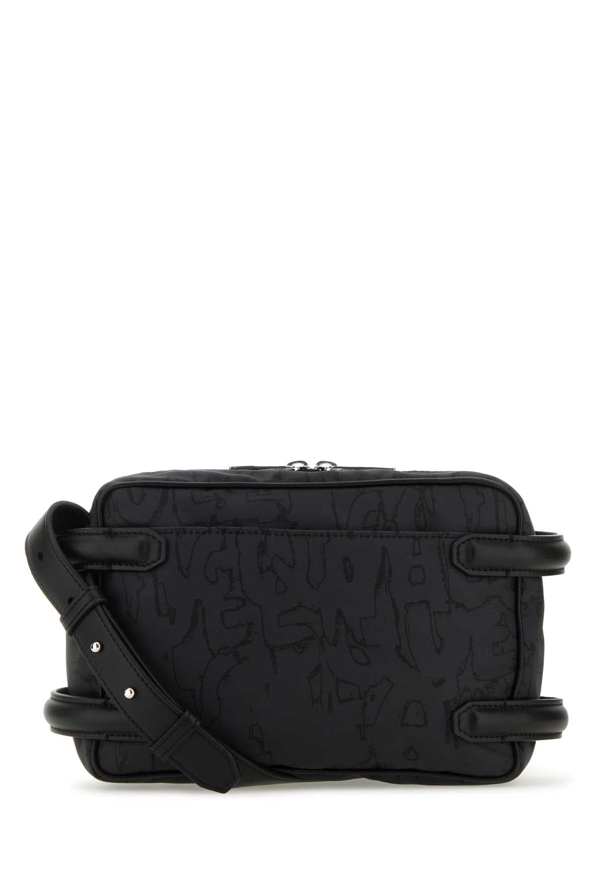 Alexander Mcqueen Men Black Nylon Harness Crossbody Bag - JUSTLUXURY