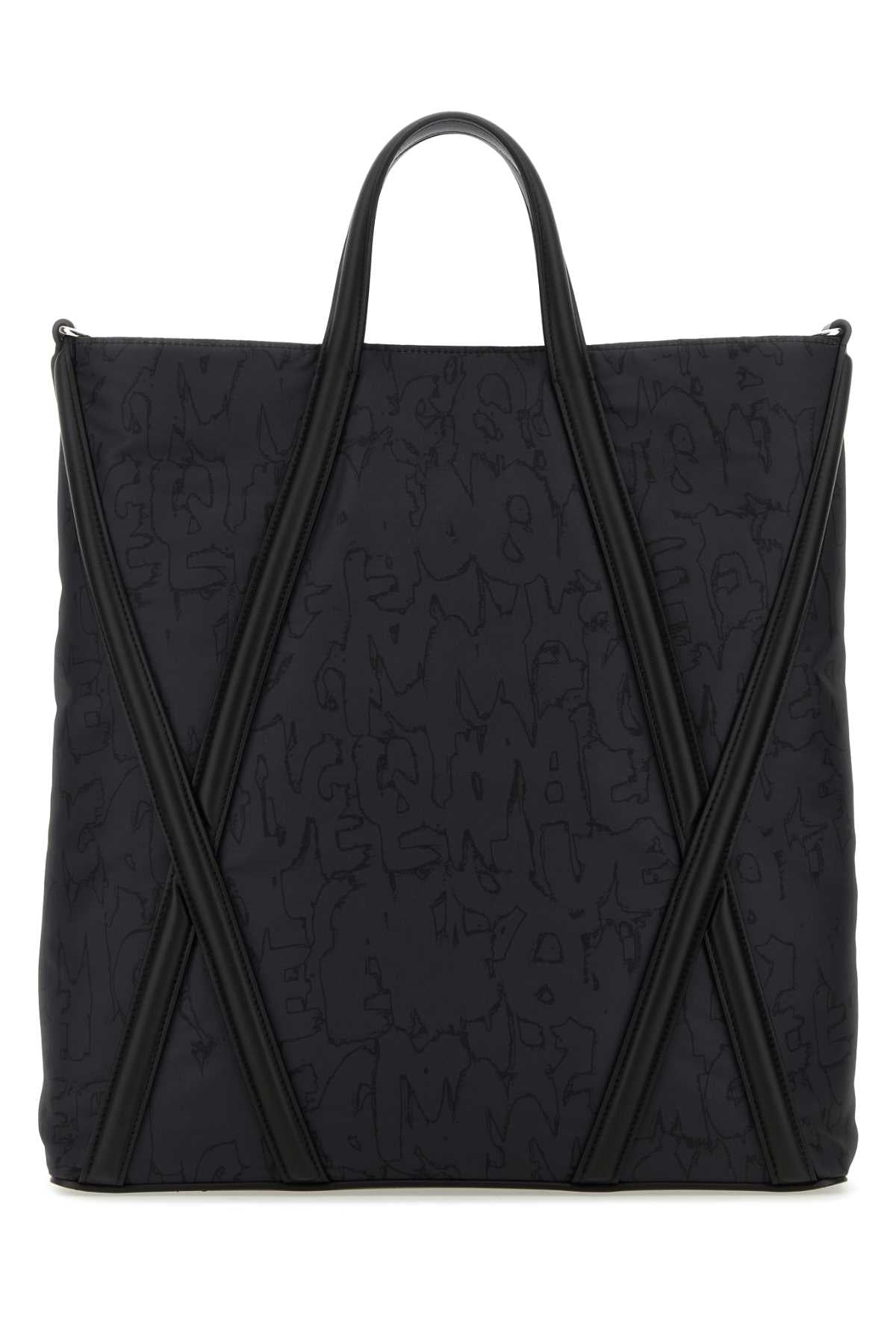 Alexander Mcqueen Men Black Nylon The Harness Shopping Bag - JUSTLUXURY