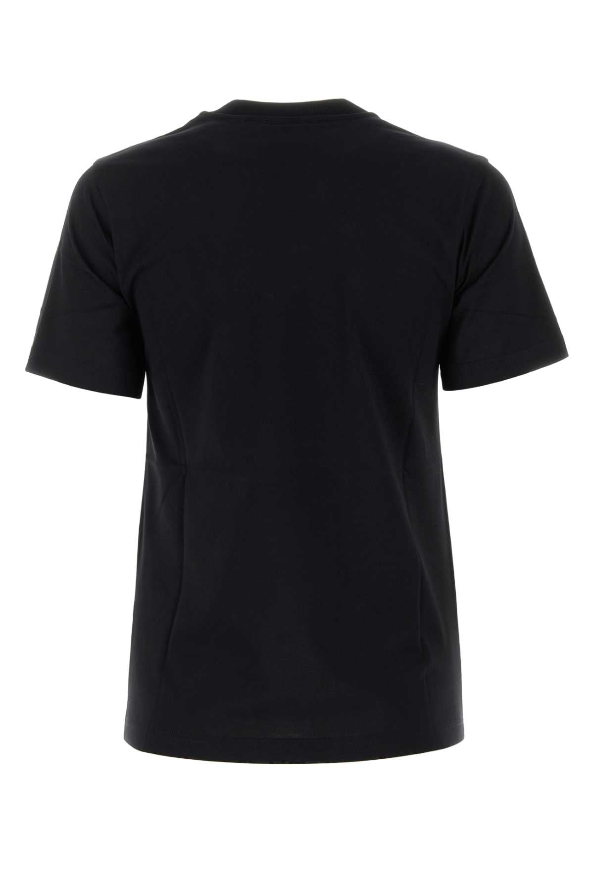 Burberry Women Black Cotton T-Shirt - JUSTLUXURY