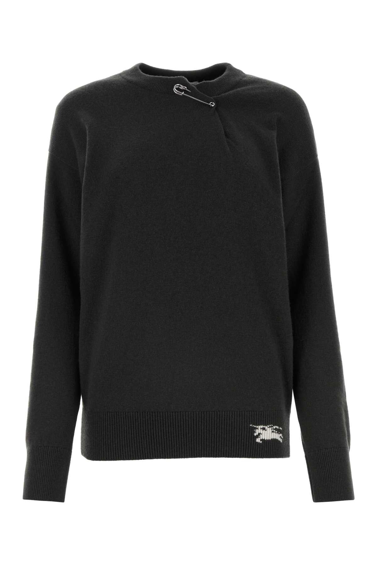 Burberry Women Anthracite Cashmere Sweater
